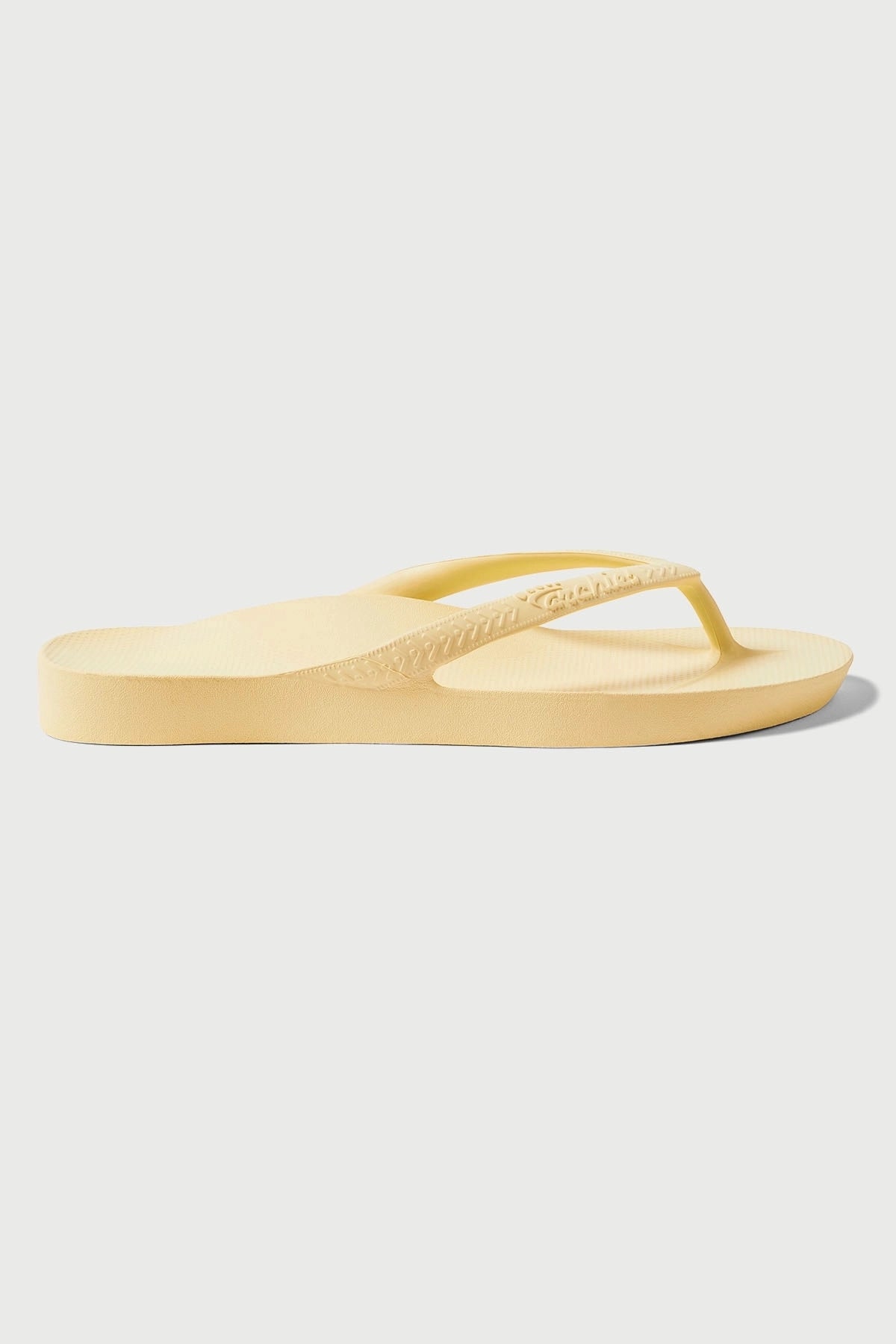 Archies Footwear Arch Support Thong Lemon