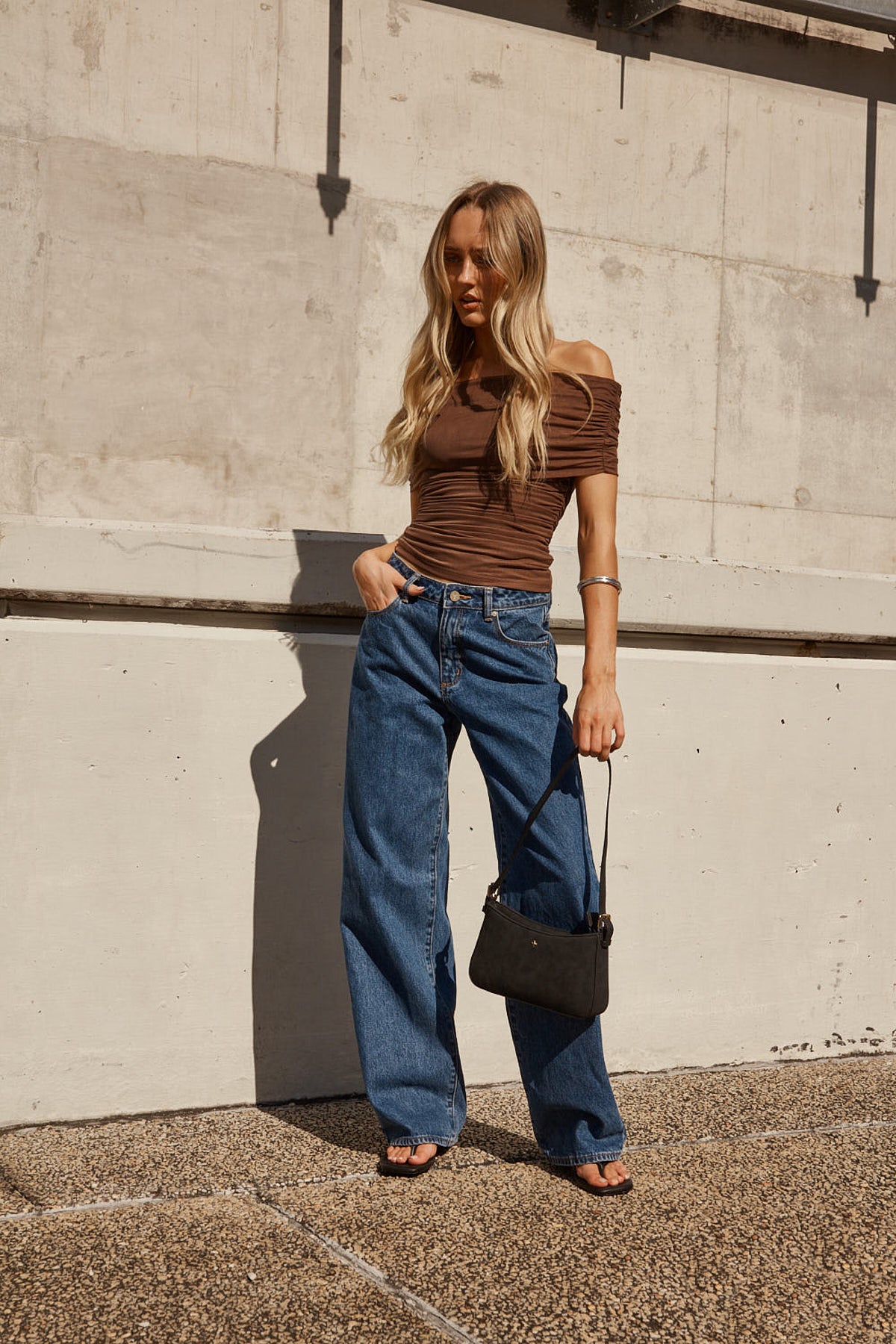 Abrand 95 Mid Rise Baggy Jean Bella