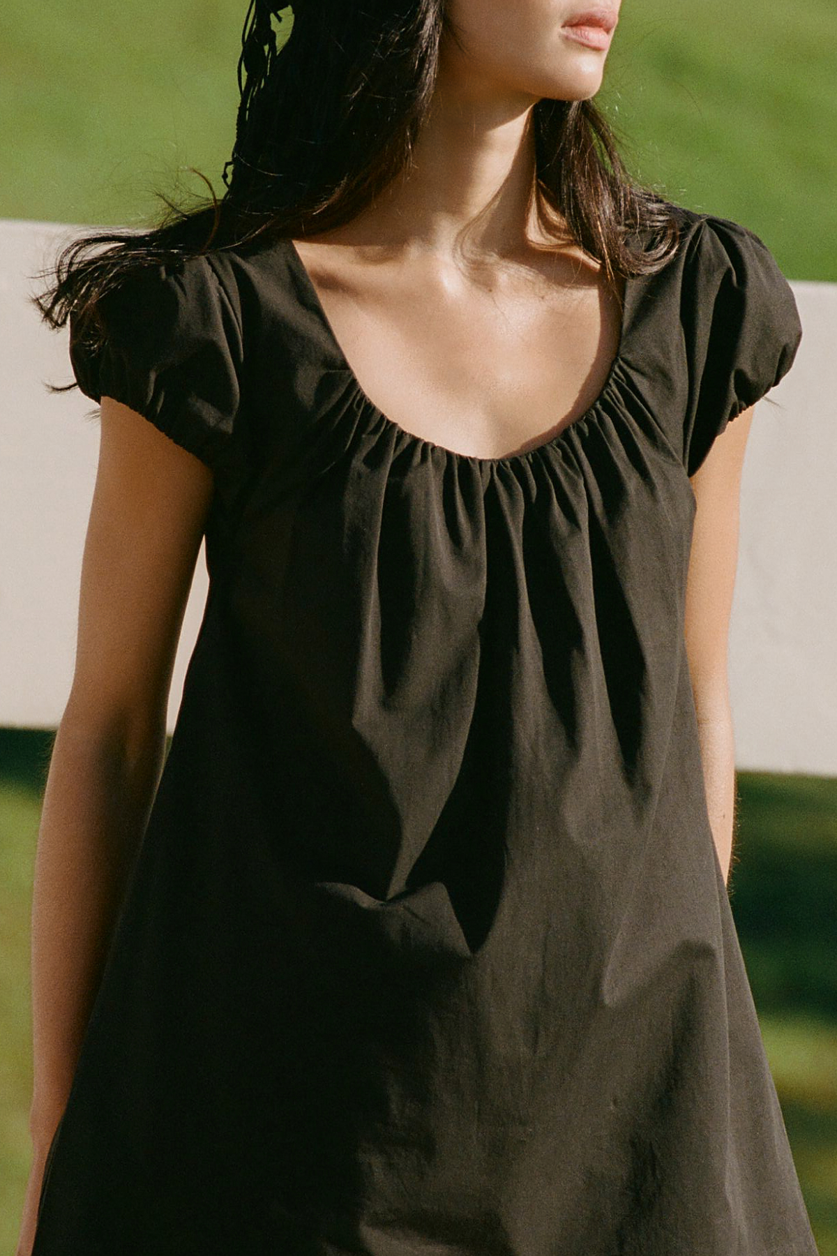 Perfect Stranger Eliana Short Sleeve Mini Dress Black