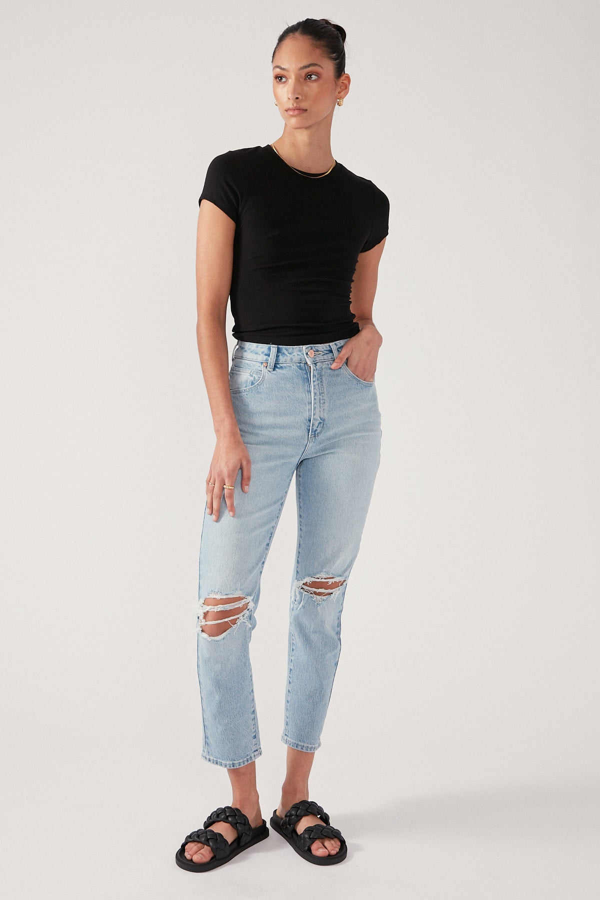 Abrand A 94 High Waisted Slim Jean Gina Rip