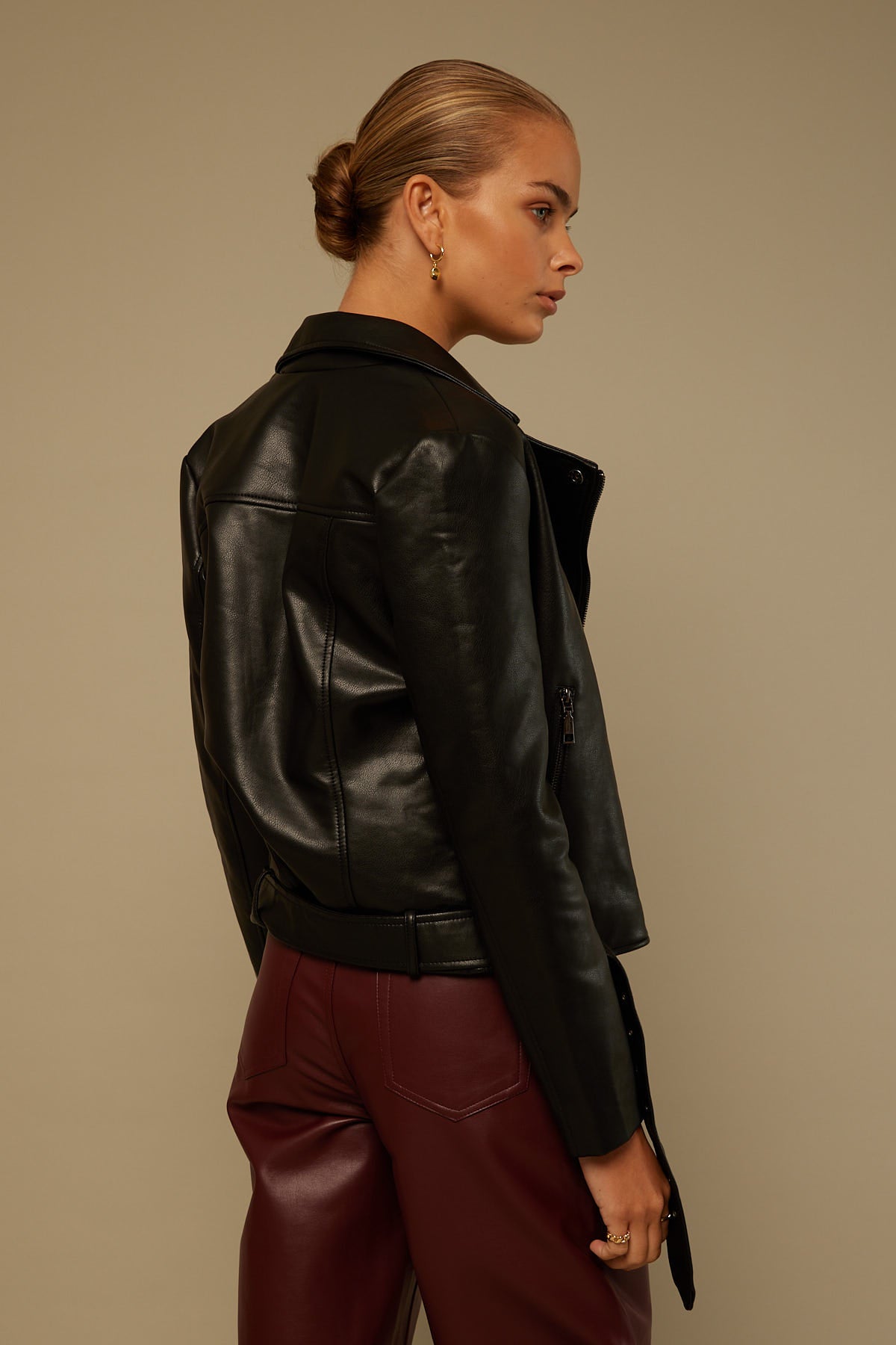 Perfect Stranger On Tour Biker Jacket Black