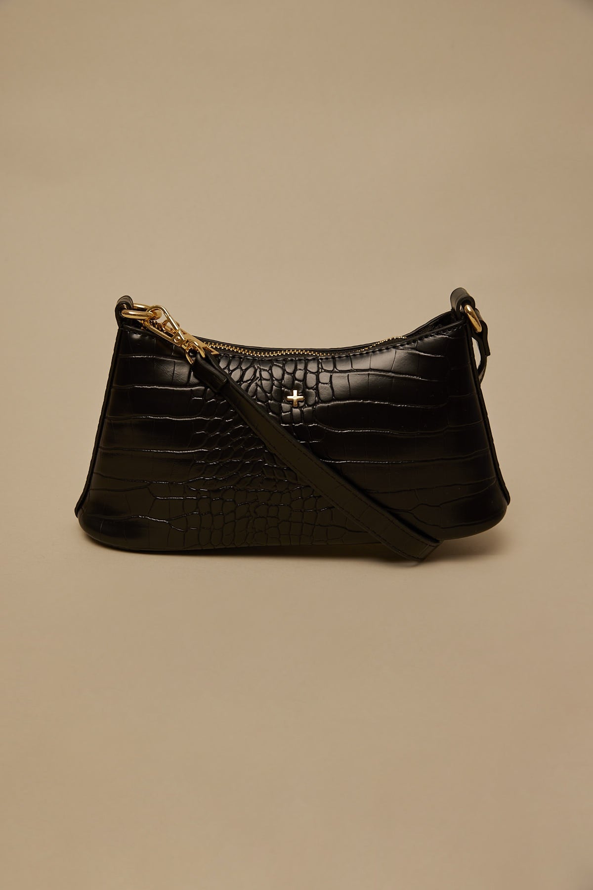 Peta + Jain Danni Black Croc/Gold