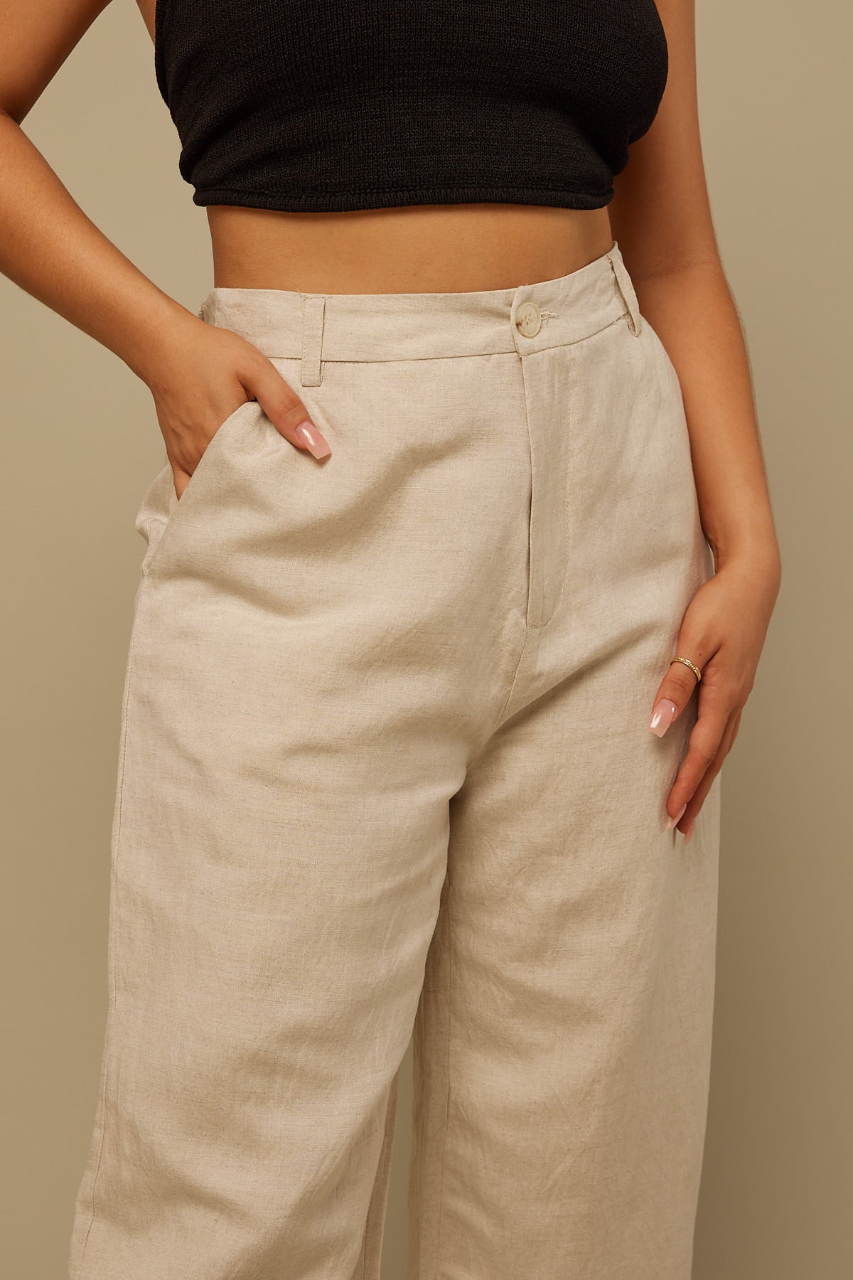 Perfect Stranger Nicola Linen Pant Oat