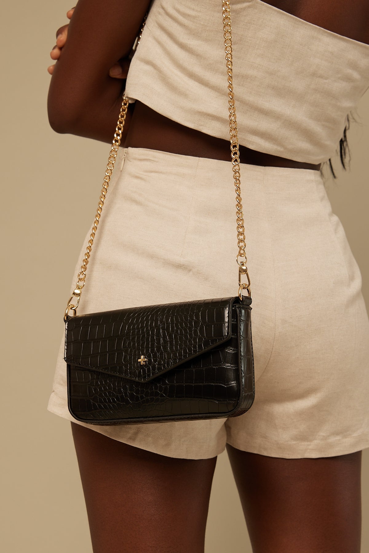 Peta + Jain Munroe Black croc