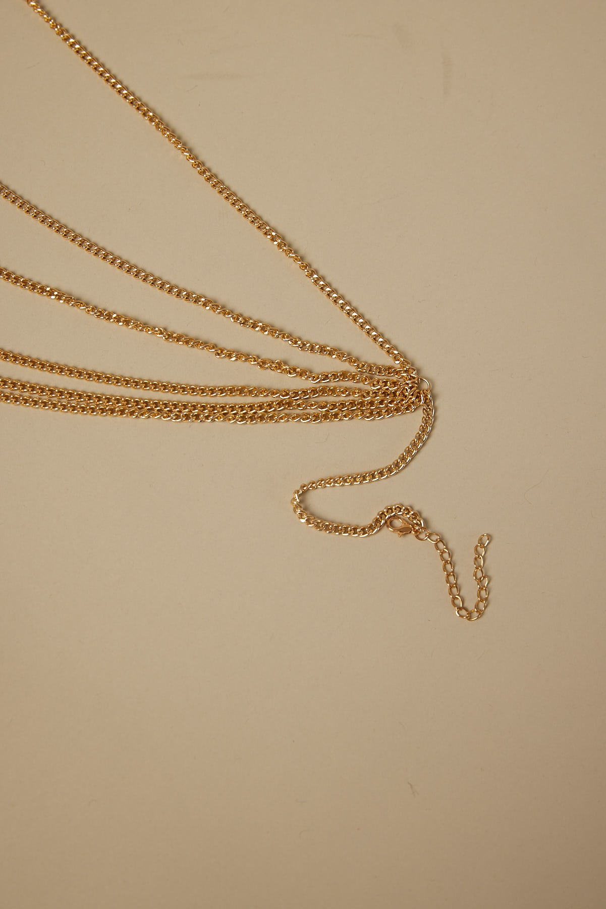 Token Layered Chain Belt Gold