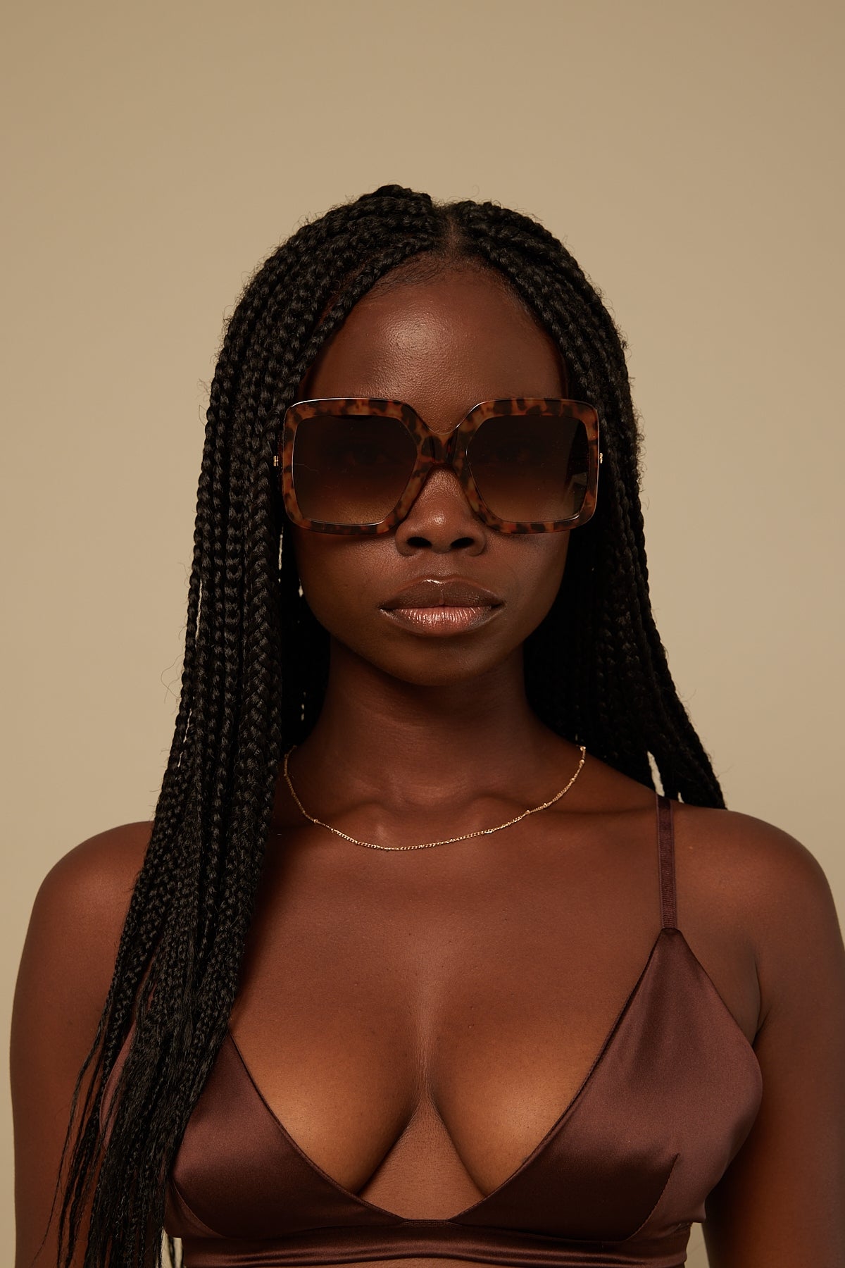 Peta + Jain Blair Tort Frame / Brown Faded Lens