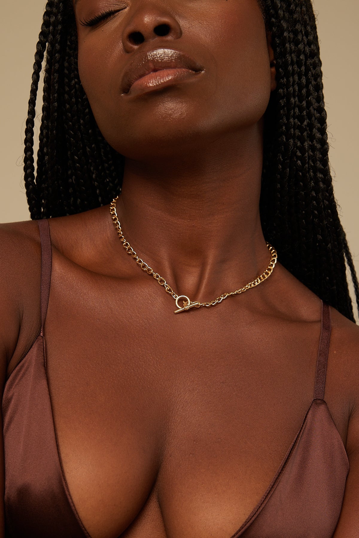 Perfect Stranger Gold Chain Link Necklace Gold