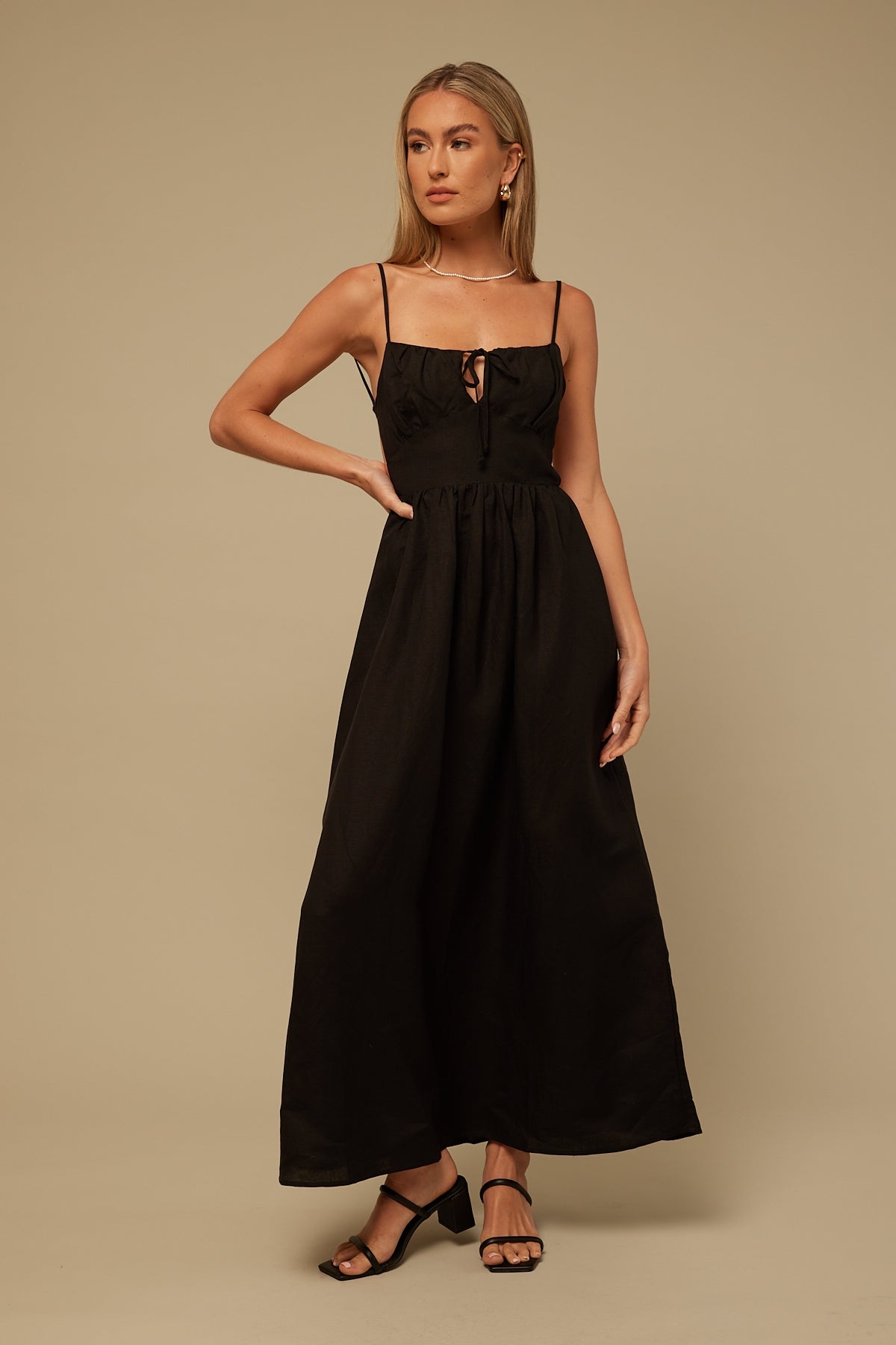 Perfect Stranger Endless Love Maxi Dress Black