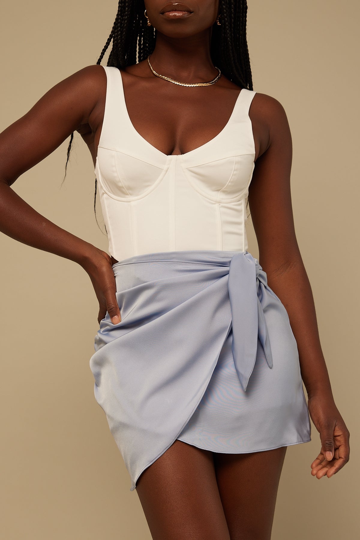 Perfect Stranger Adore you wrap skirt Blue