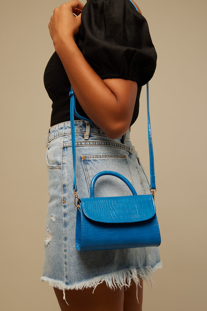 Token Dress Me Up Croc Handbag Blue