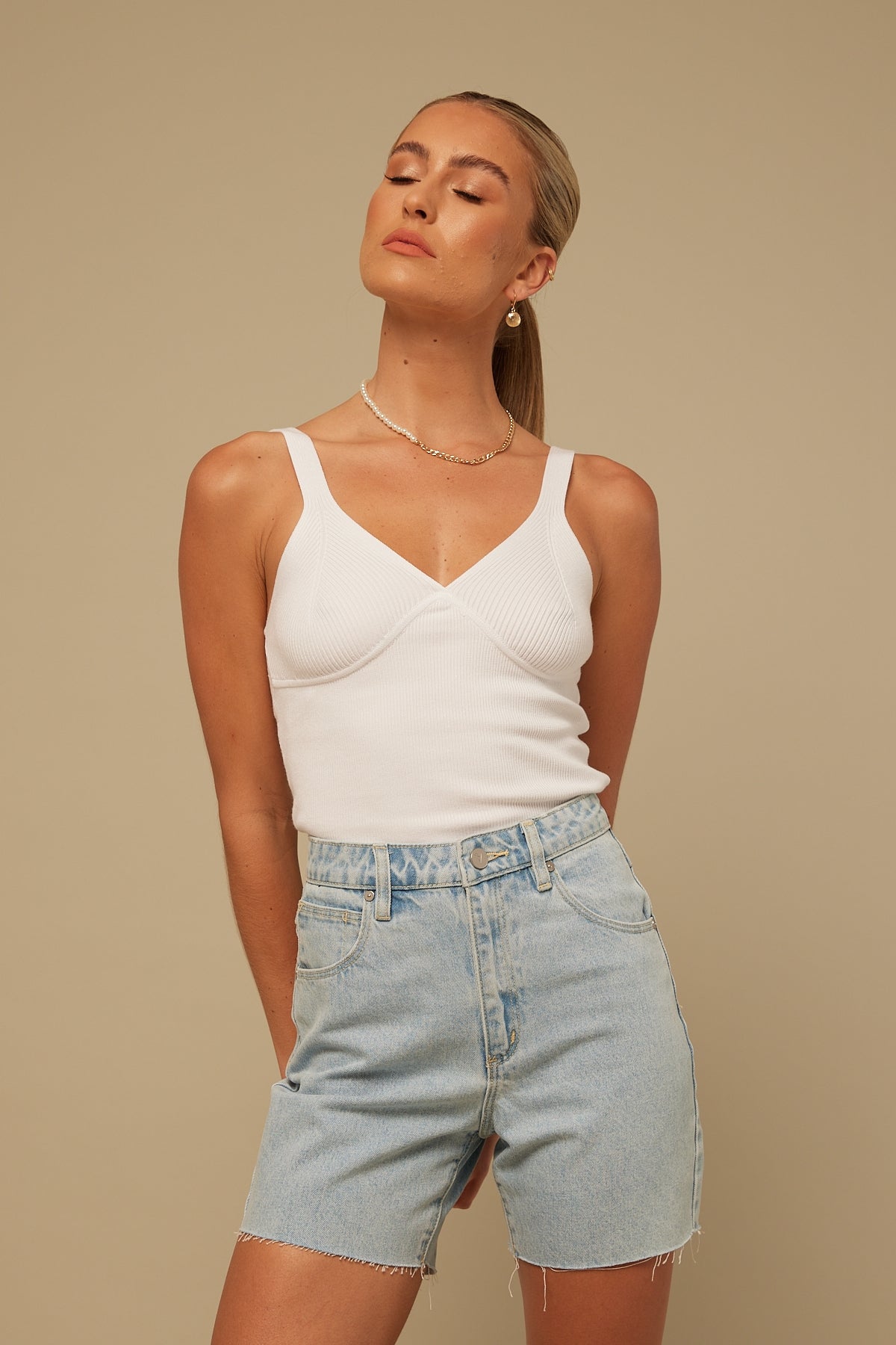 Perfect Stranger No Doubt Knit Tank White