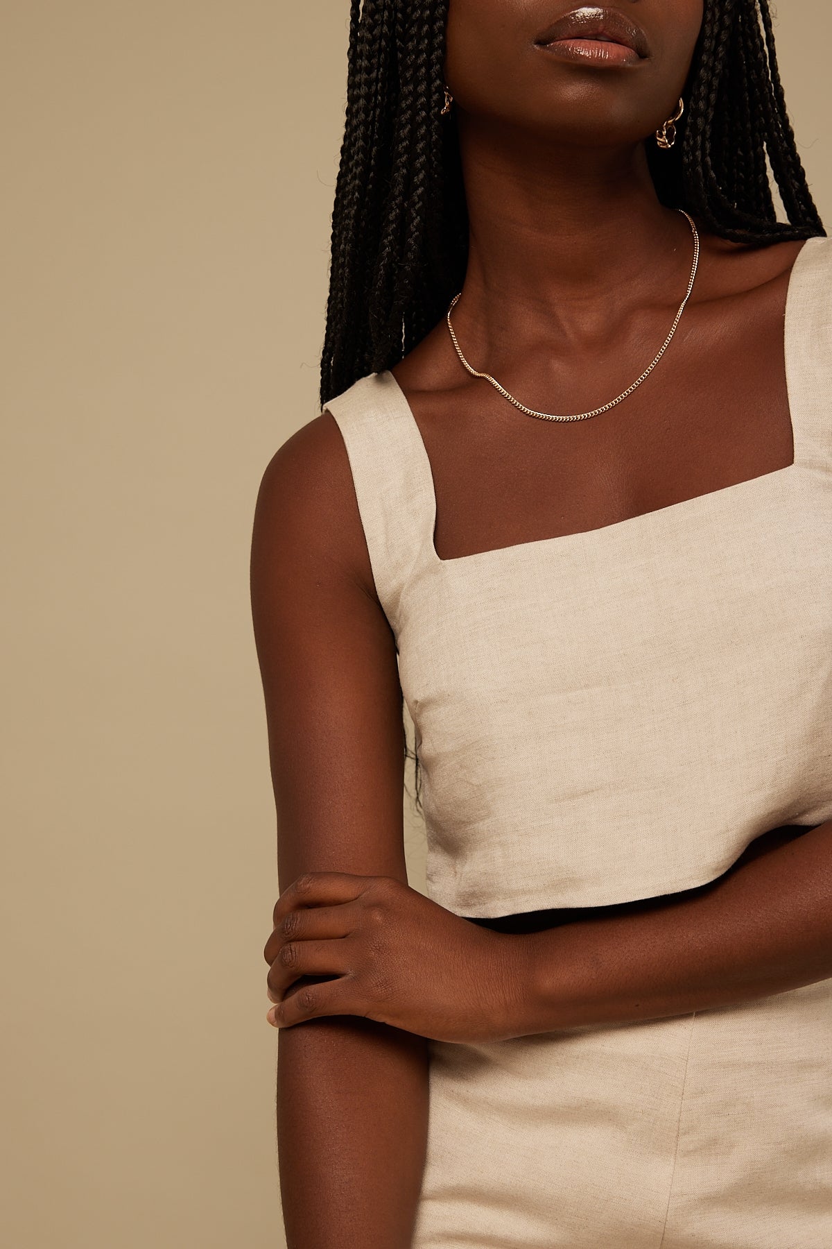 Perfect Stranger Hometown Crop Top Natural