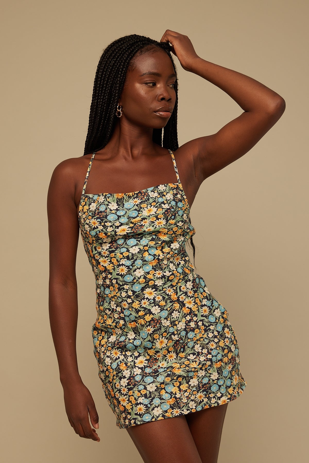 Perfect Stranger Boulevard Mini Dress Black Print