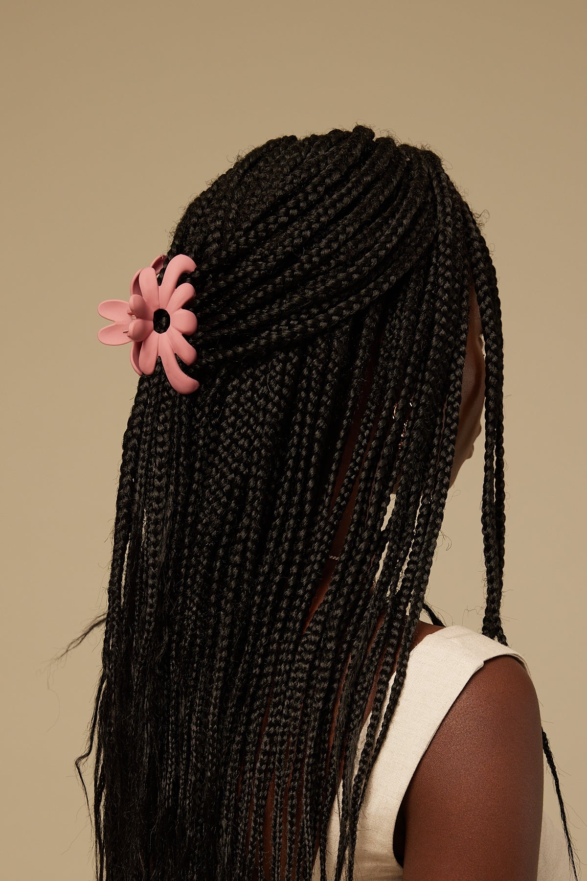 Token Floral Hair Claw Pink