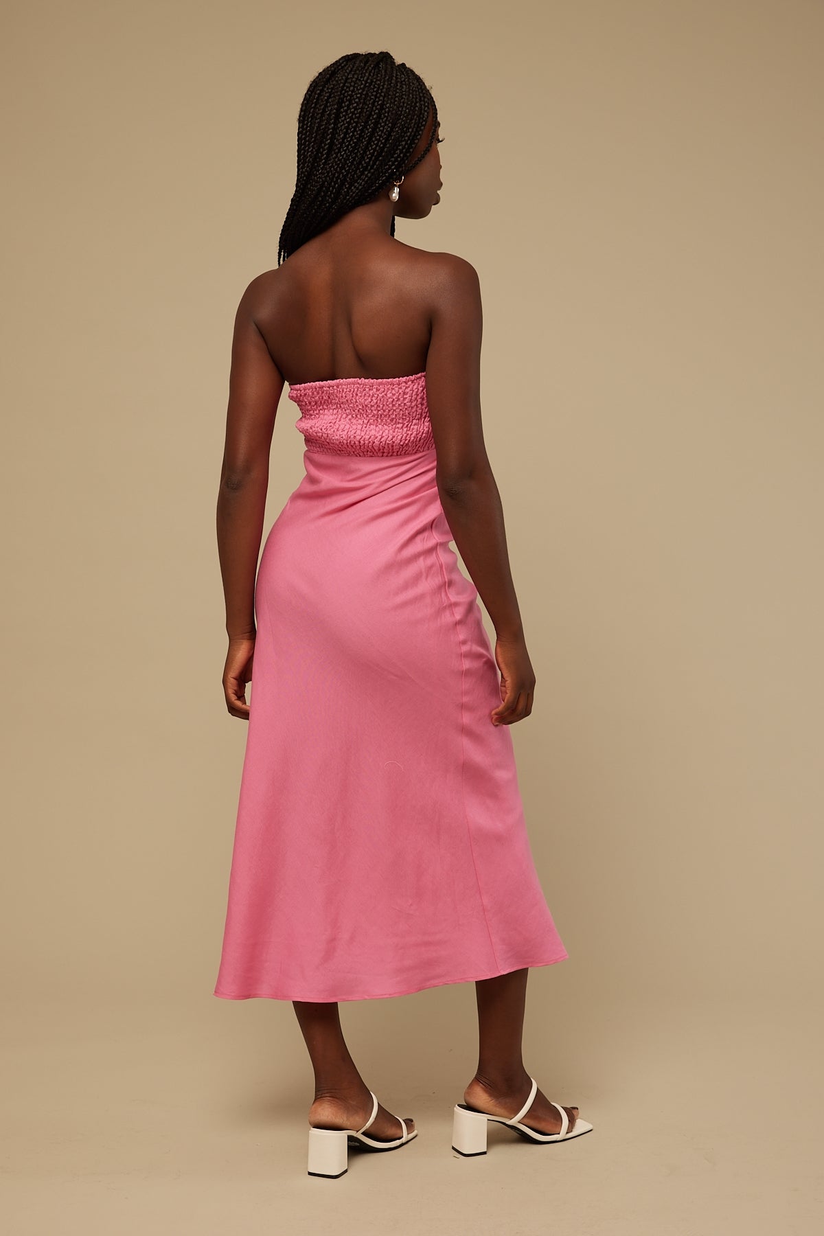 Perfect Stranger Start Over Midi Dress Pink