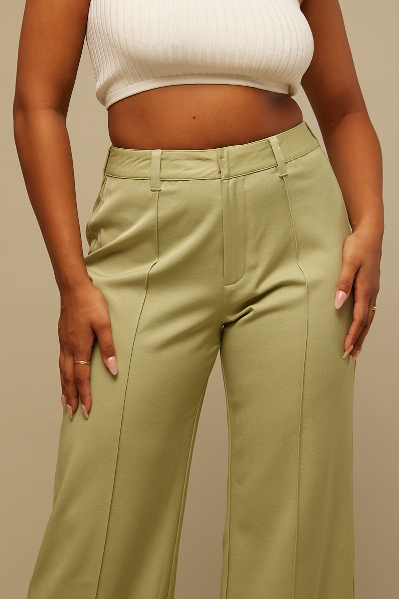 Perfect Stranger In Tune Mid Rise Pant Sage