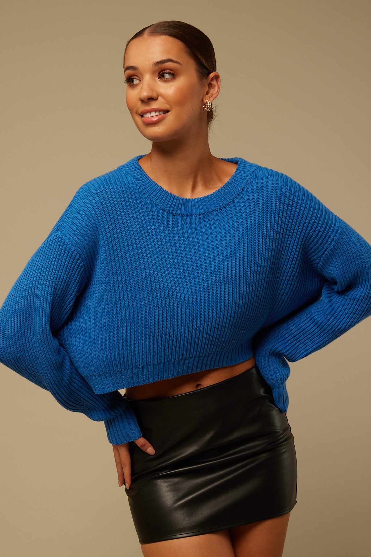 Perfect Stranger Celine Knit Jumper Blue