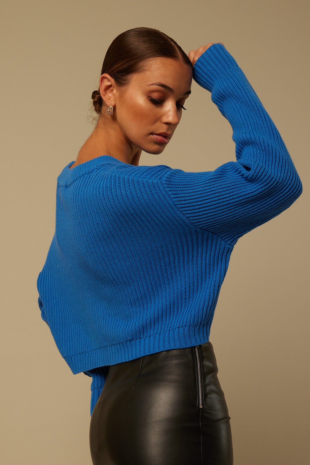 Perfect Stranger Celine Knit Jumper Blue