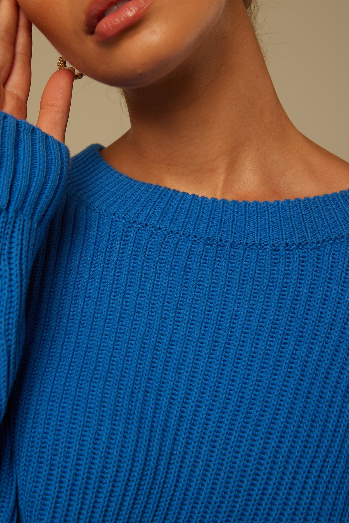 Perfect Stranger Celine Knit Jumper Blue