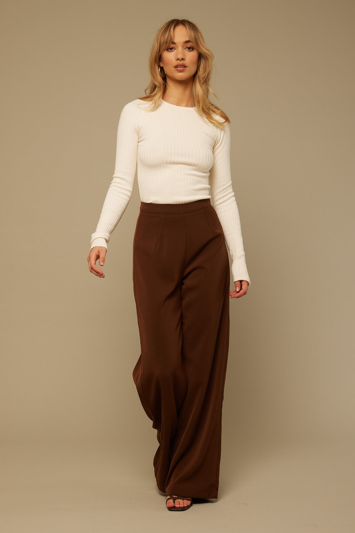 Perfect Stranger Late Night Knit Top White