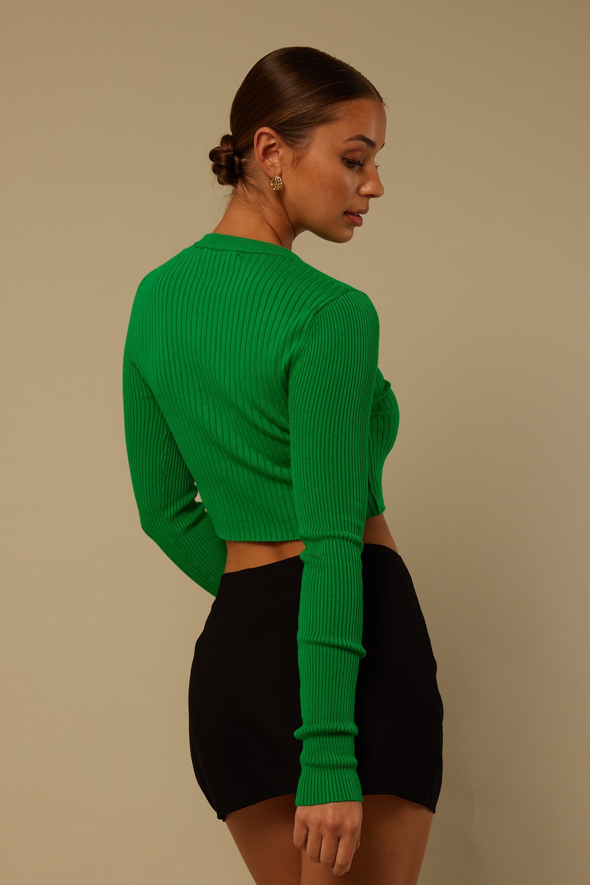 Perfect Stranger Mantra Knit Top Green