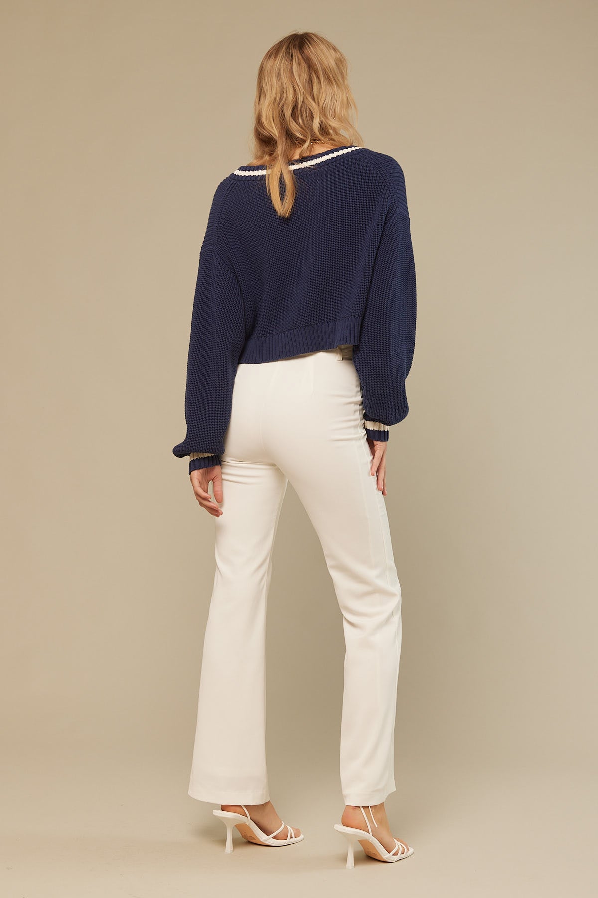 Perfect Stranger Peyton Tailored Flare Pant White