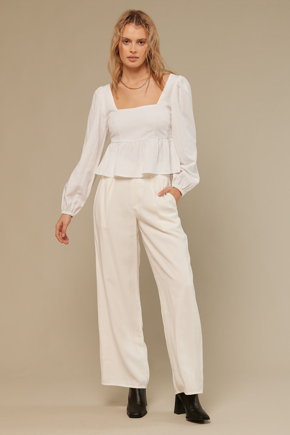 Perfect Stranger Solace Longsleeve Top White