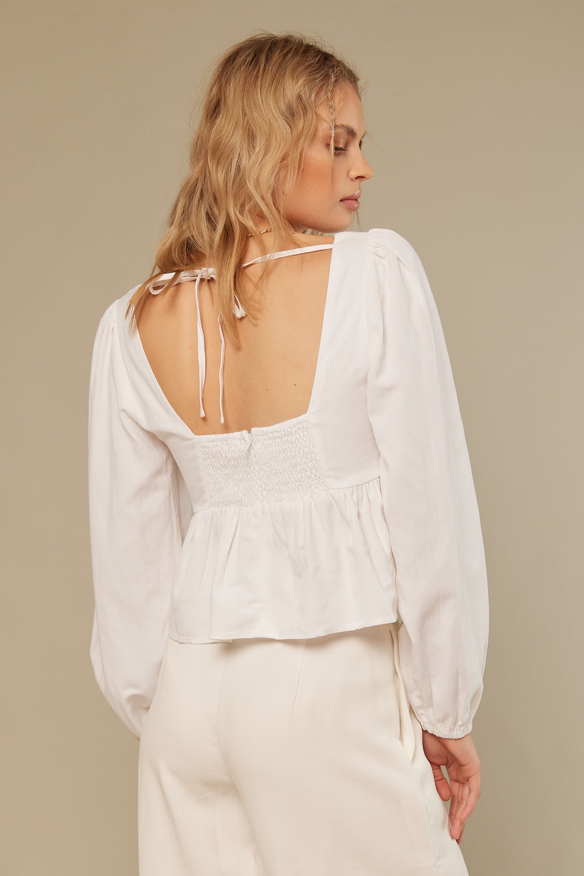 Perfect Stranger Solace Longsleeve Top White