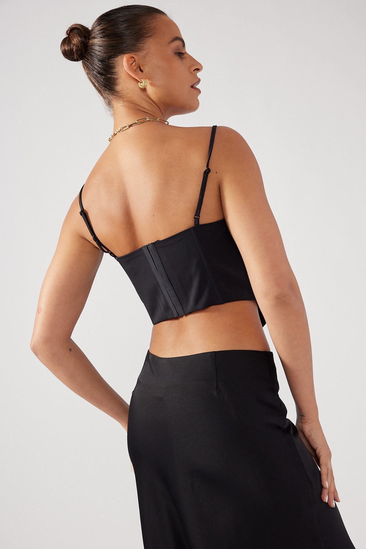 Perfect Stranger June Lace Corset Top Black