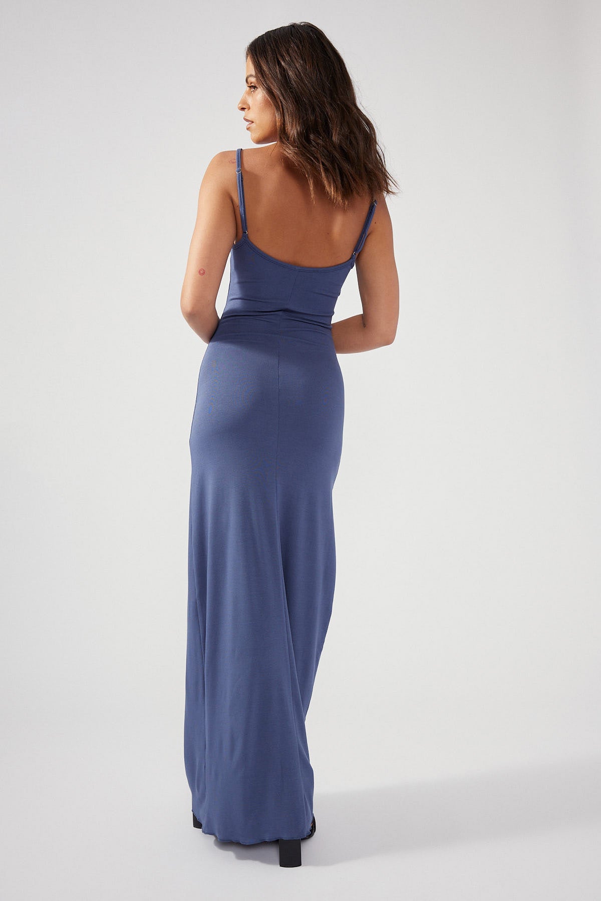 Perfect Stranger Back To Simple Maxi Dress Blue