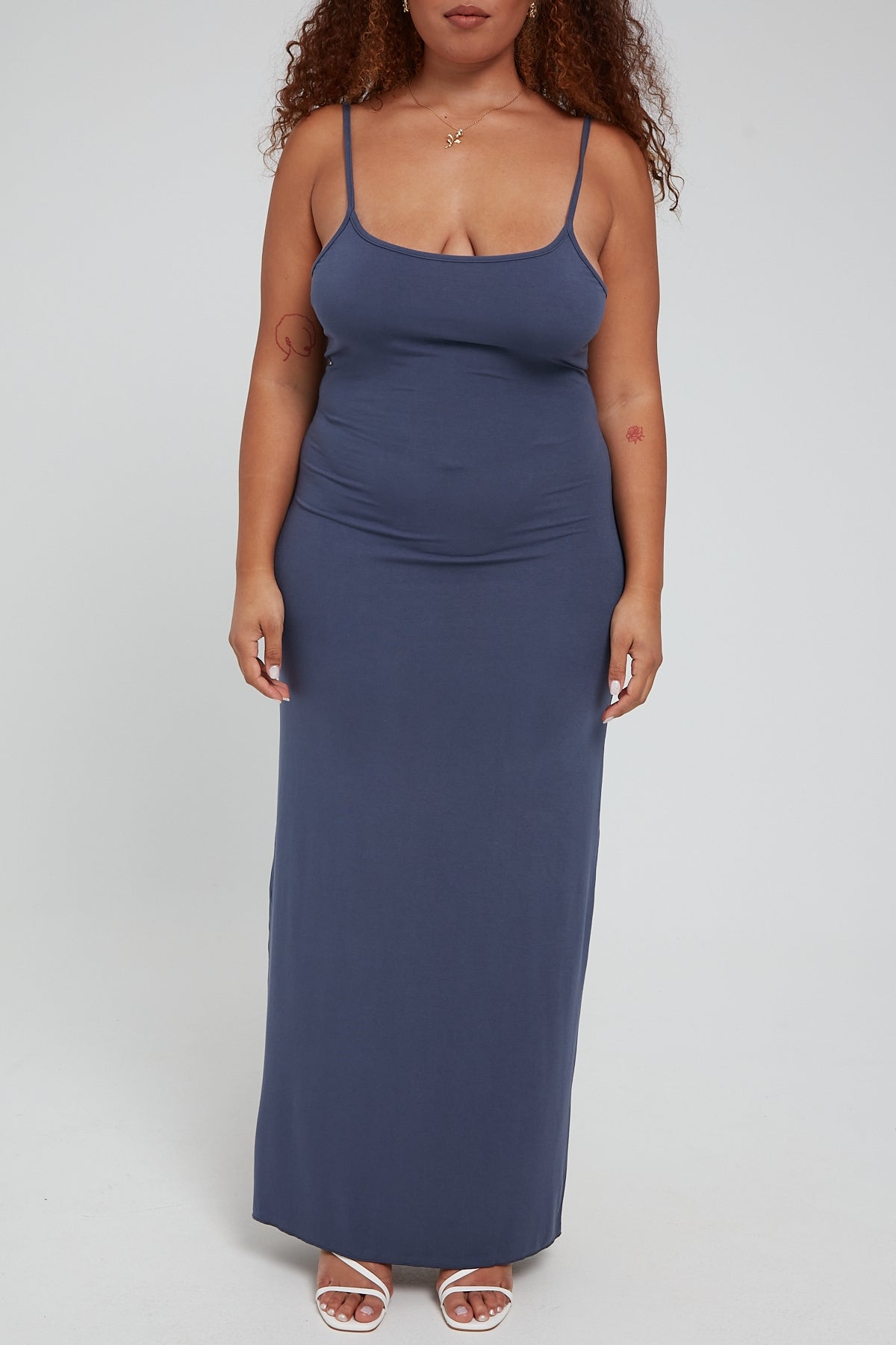 Perfect Stranger Back To Simple Maxi Dress Blue