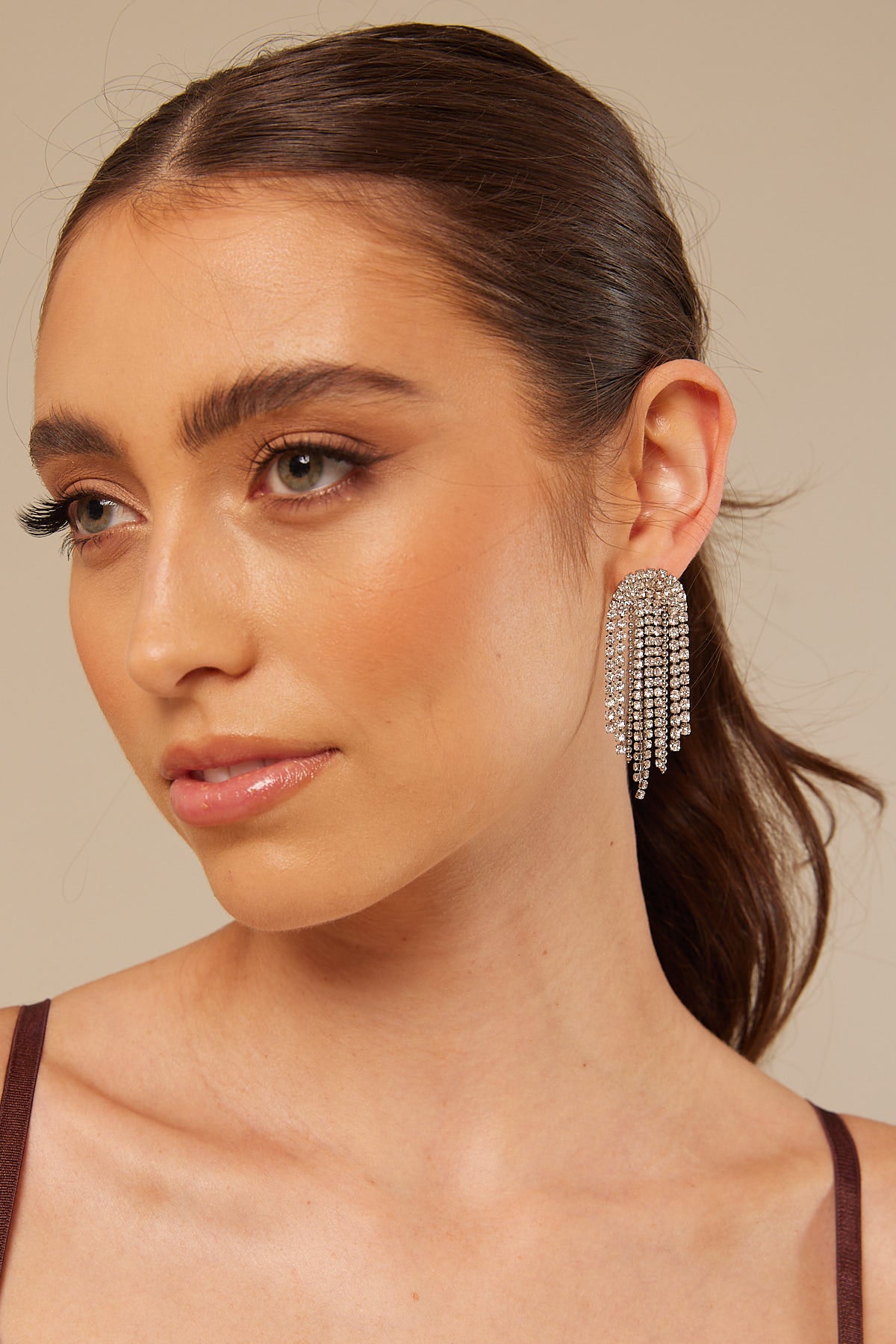 Token Diamonte Chandelier Earring Silver
