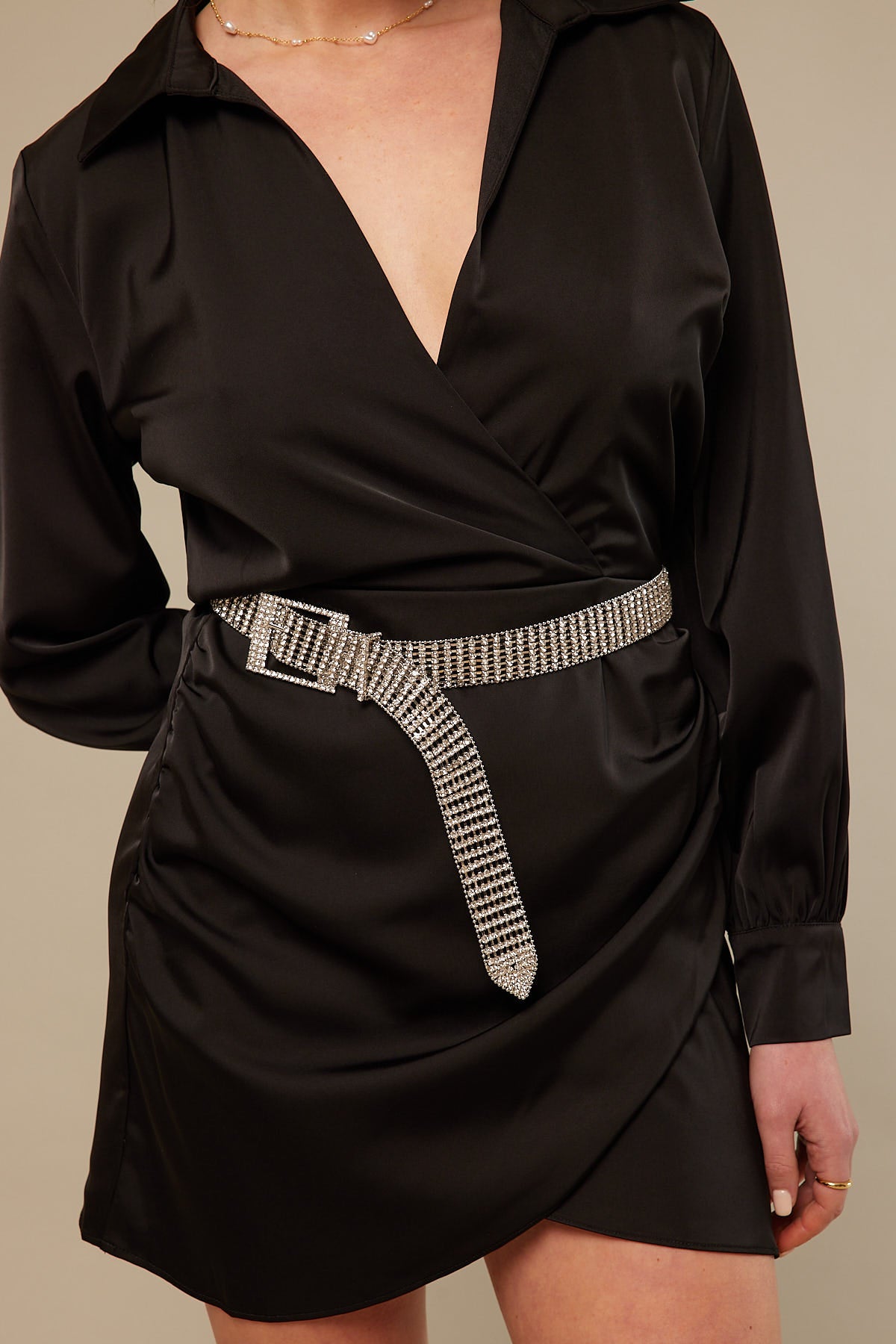Token Diamante Belt Silver