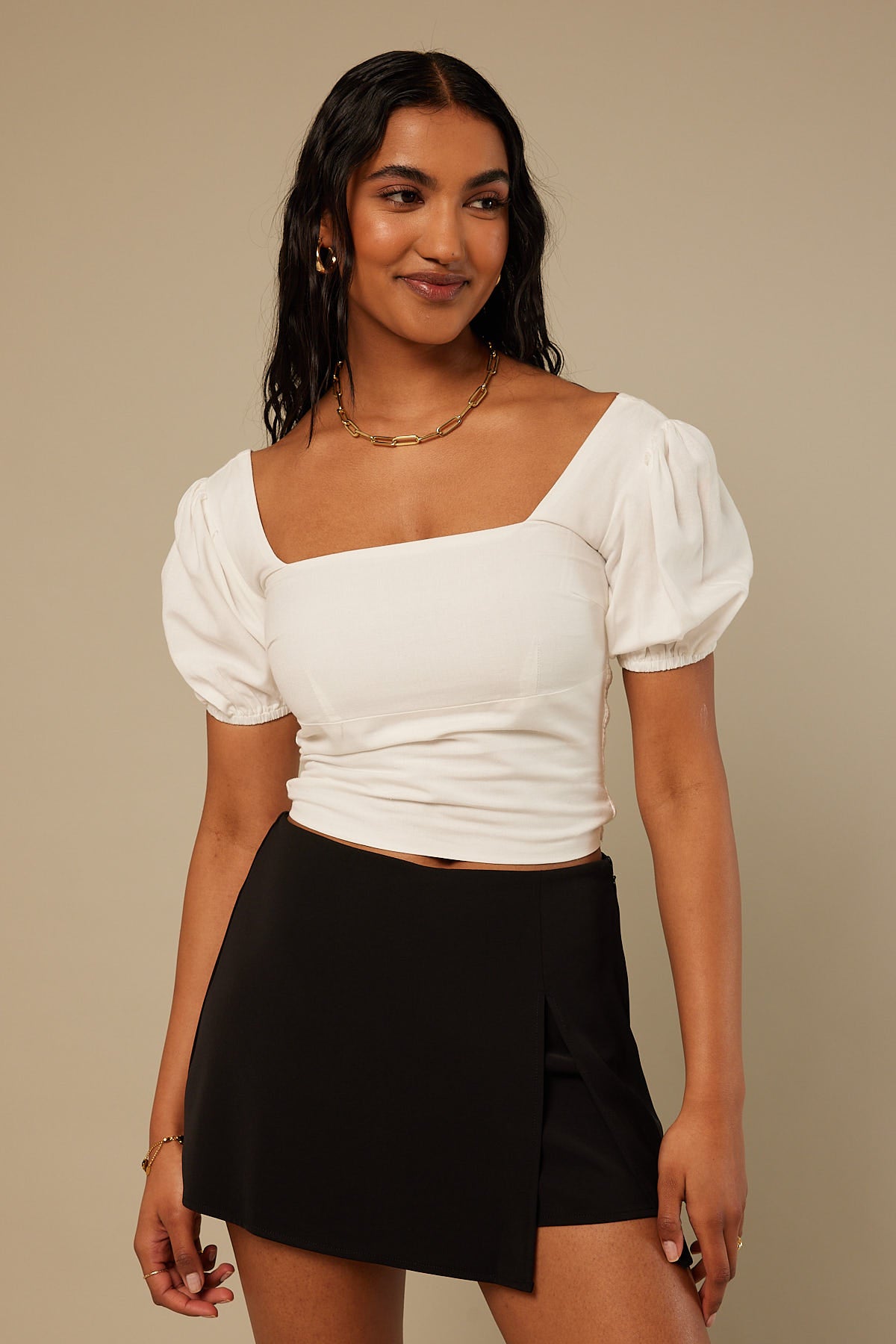Perfect Stranger On Time Top White