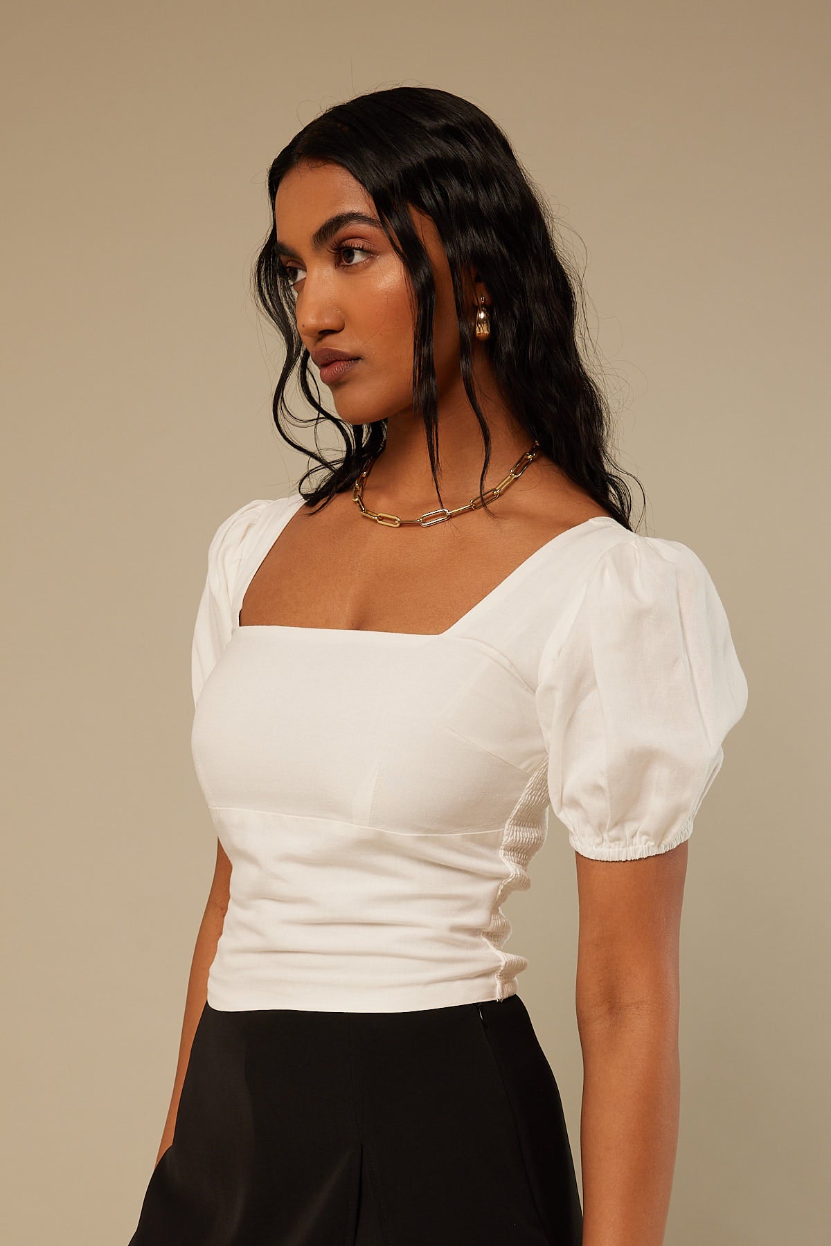 Perfect Stranger On Time Top White