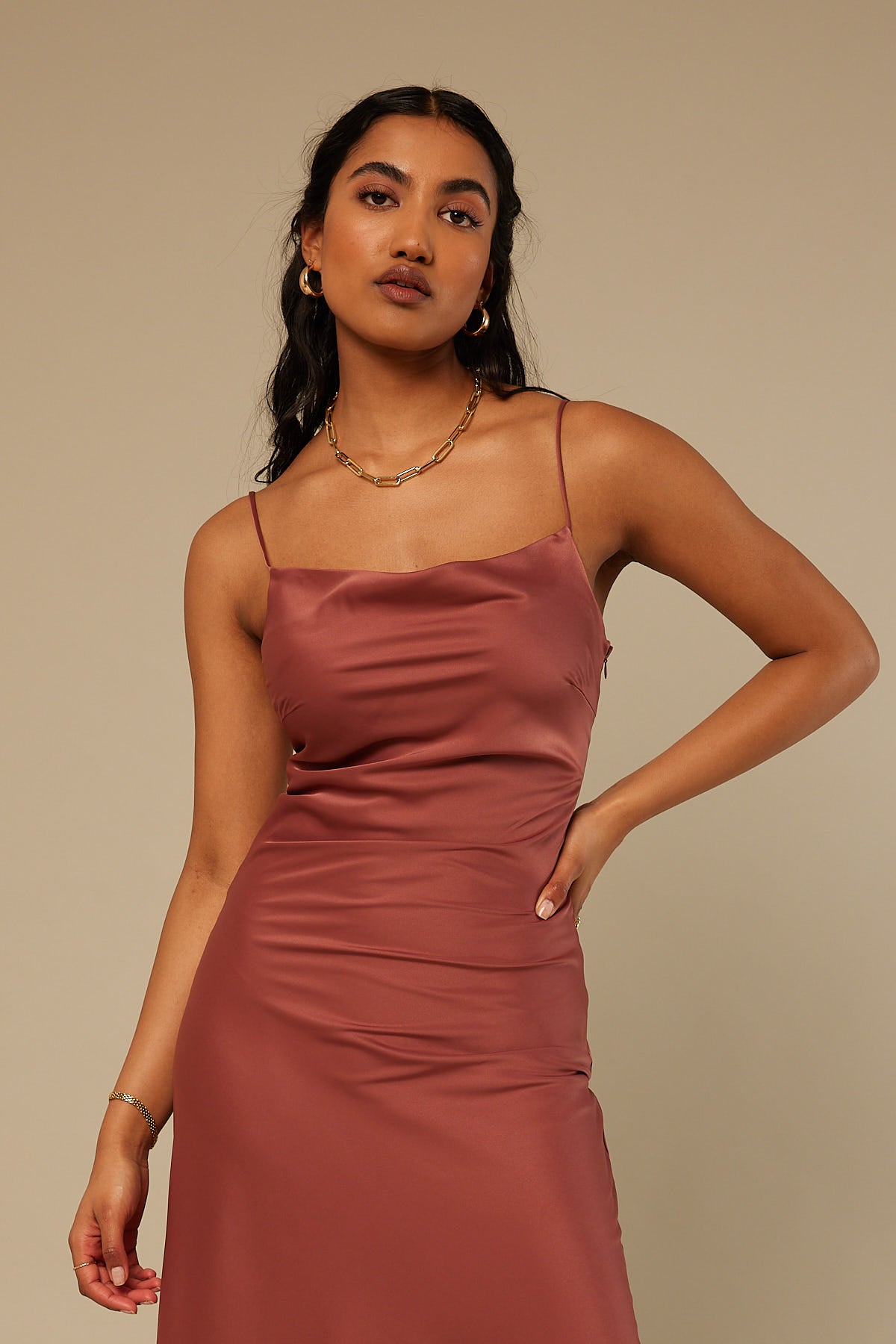 Perfect Stranger Wallflower Plain Midi Rose Clay