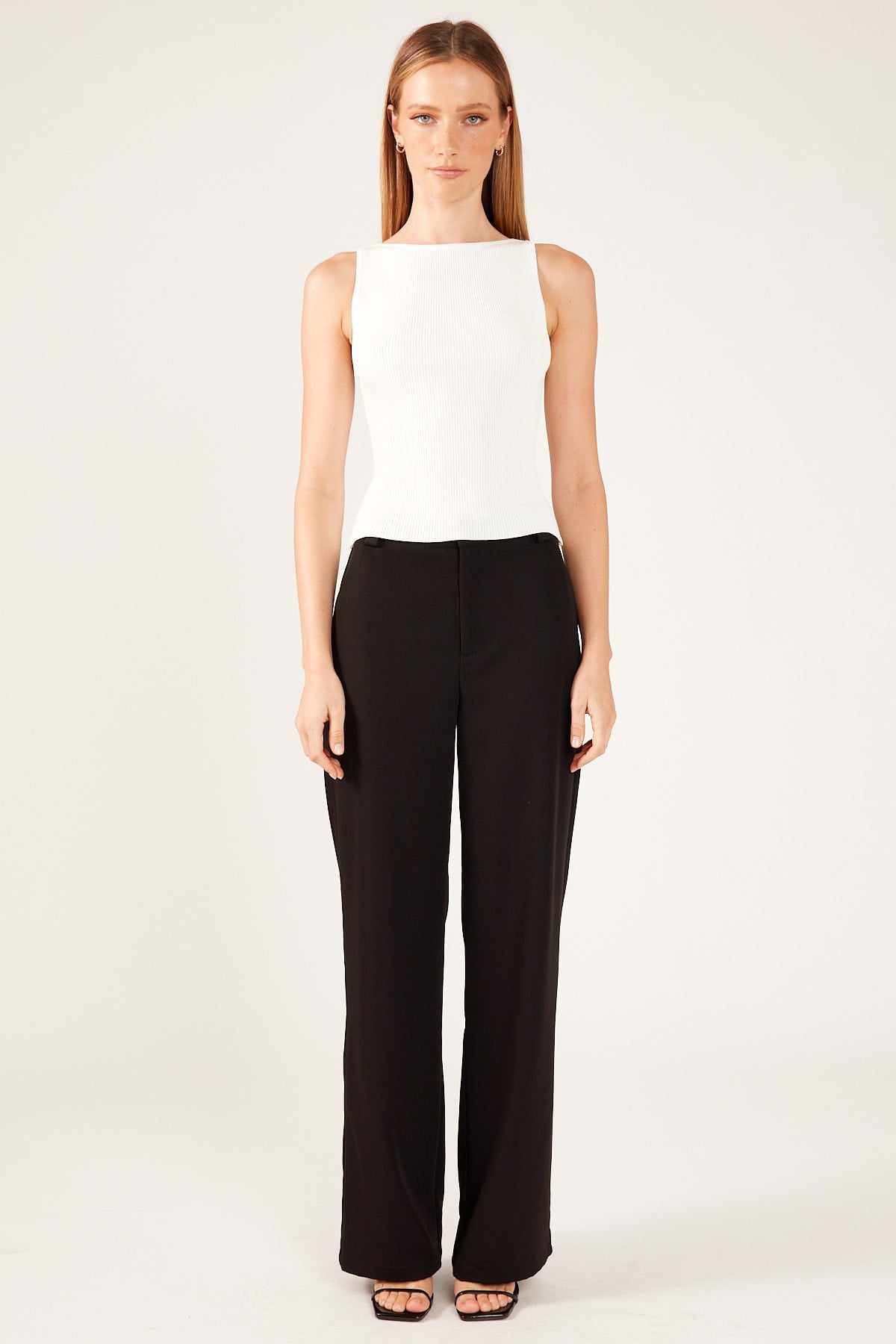 Perfect Stranger Faye High Rise Tailored Pant Black