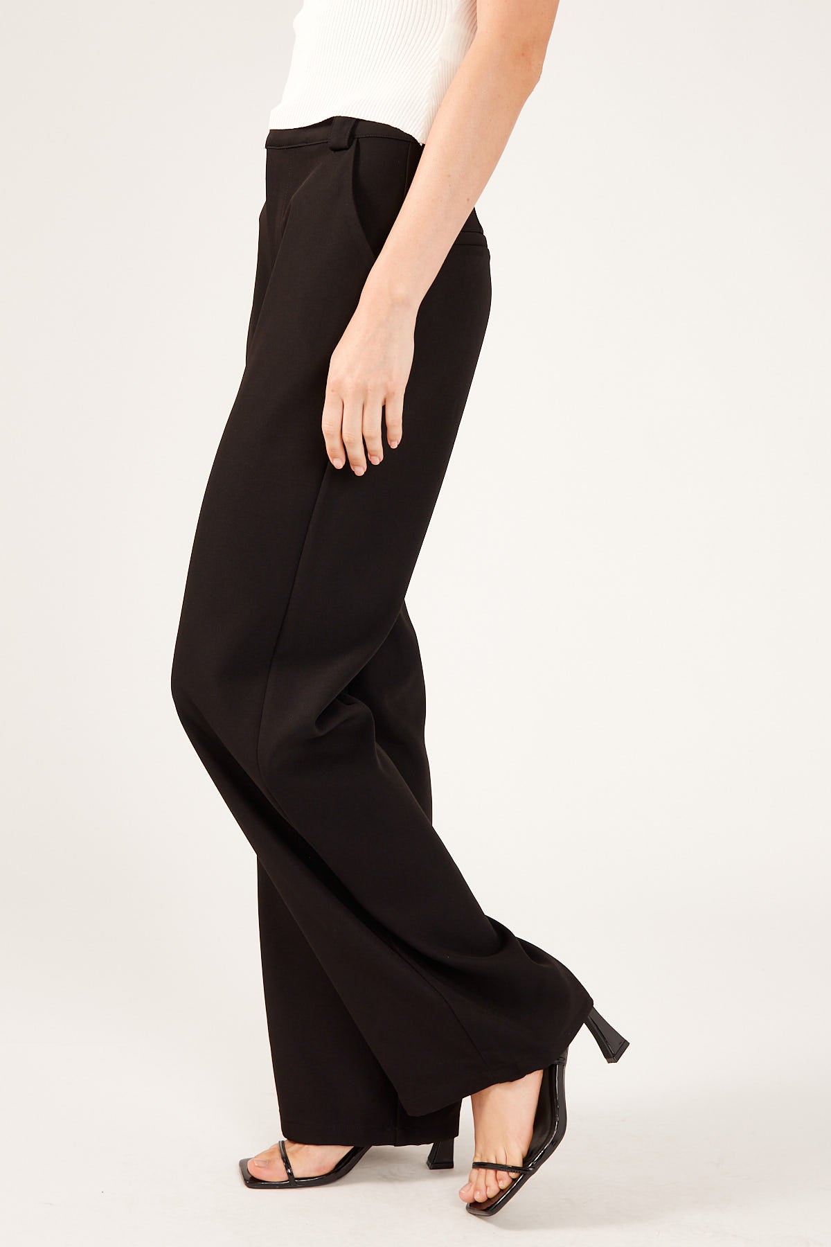 Perfect Stranger Faye High Rise Tailored Pant Black