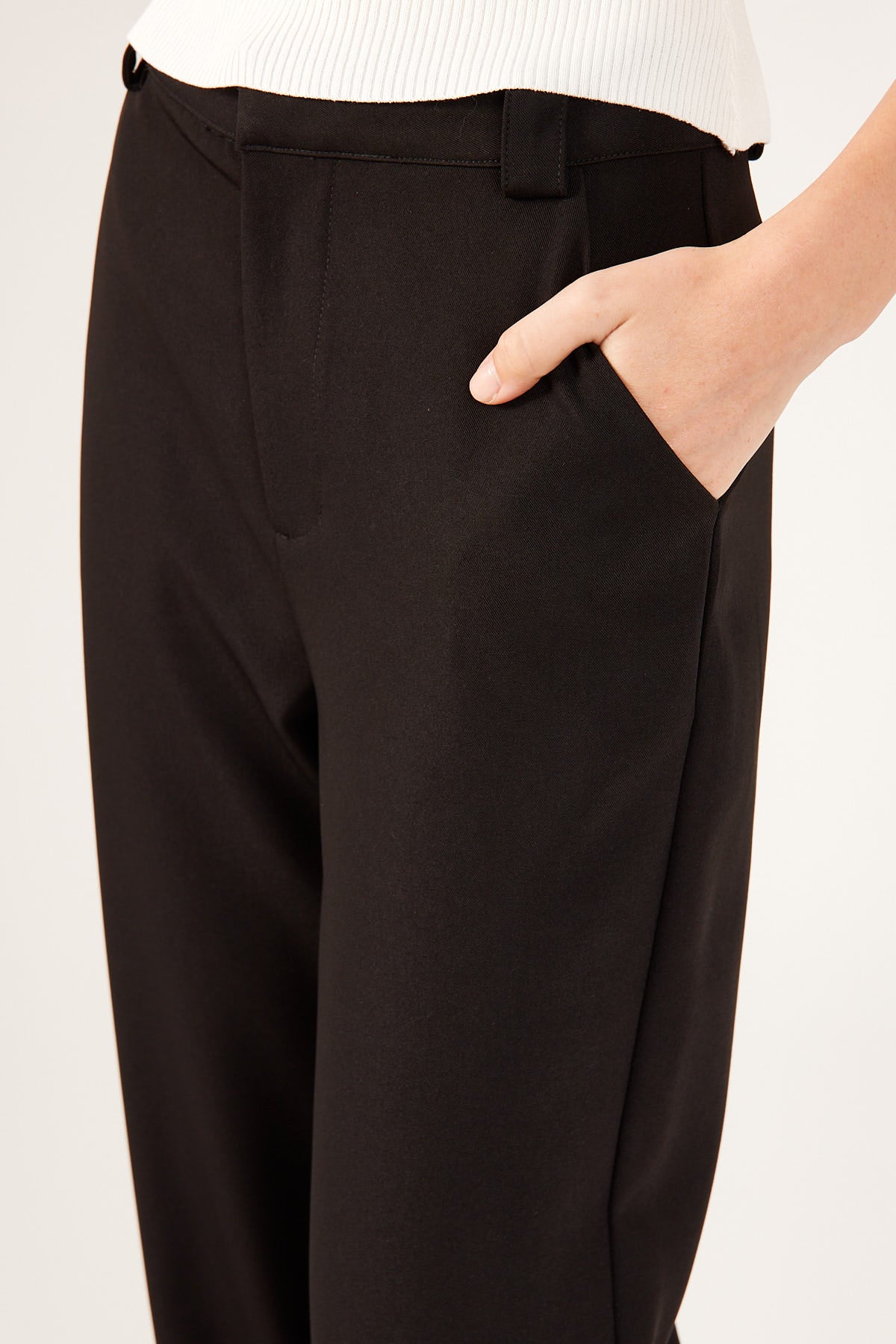 Perfect Stranger Faye High Rise Tailored Pant Black