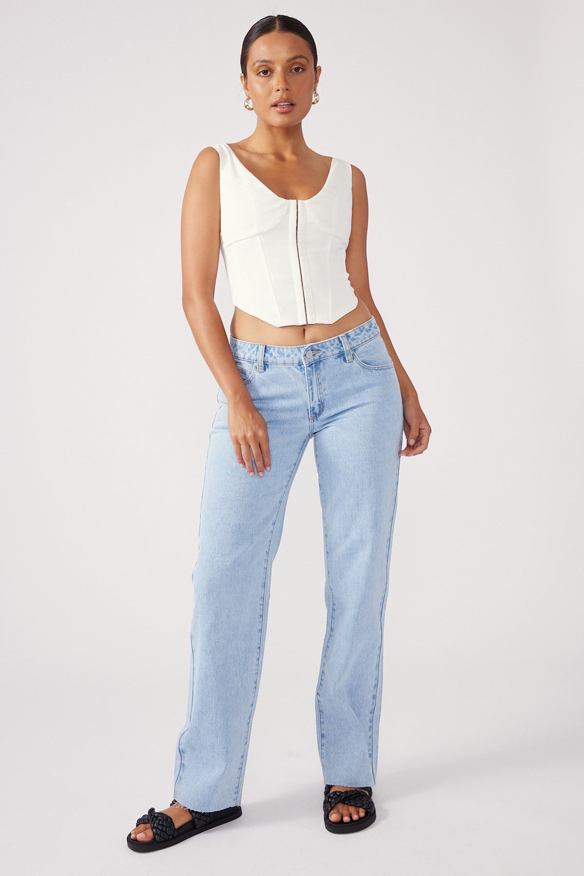 Perfect Stranger Belair Corset Top White