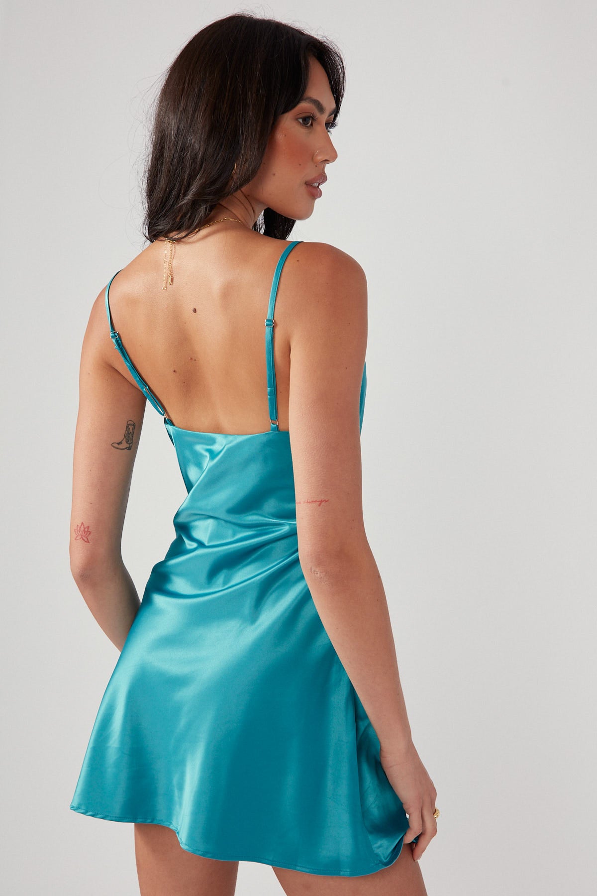 Perfect Stranger Leilani Mini Dress Aqua