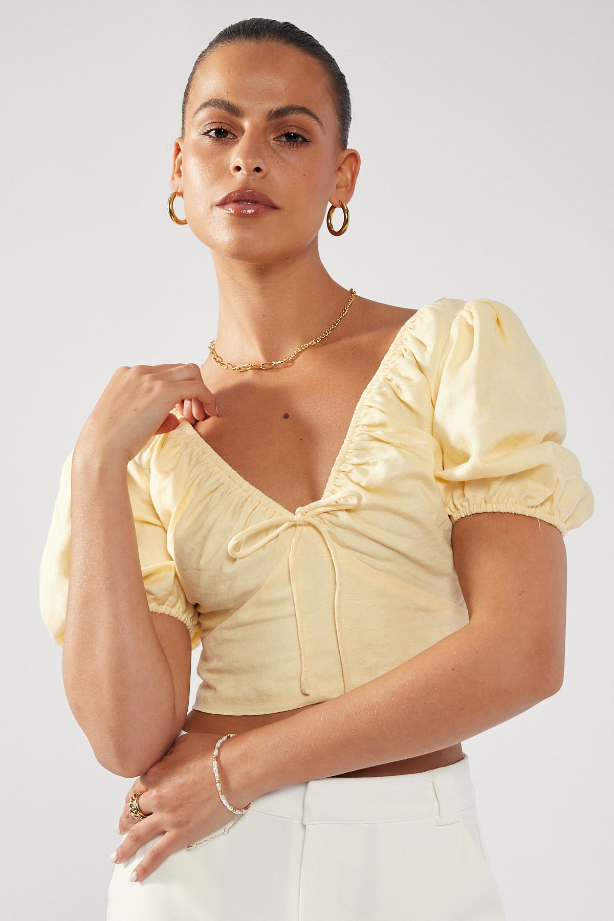 Perfect Stranger Blossom Crop Yellow