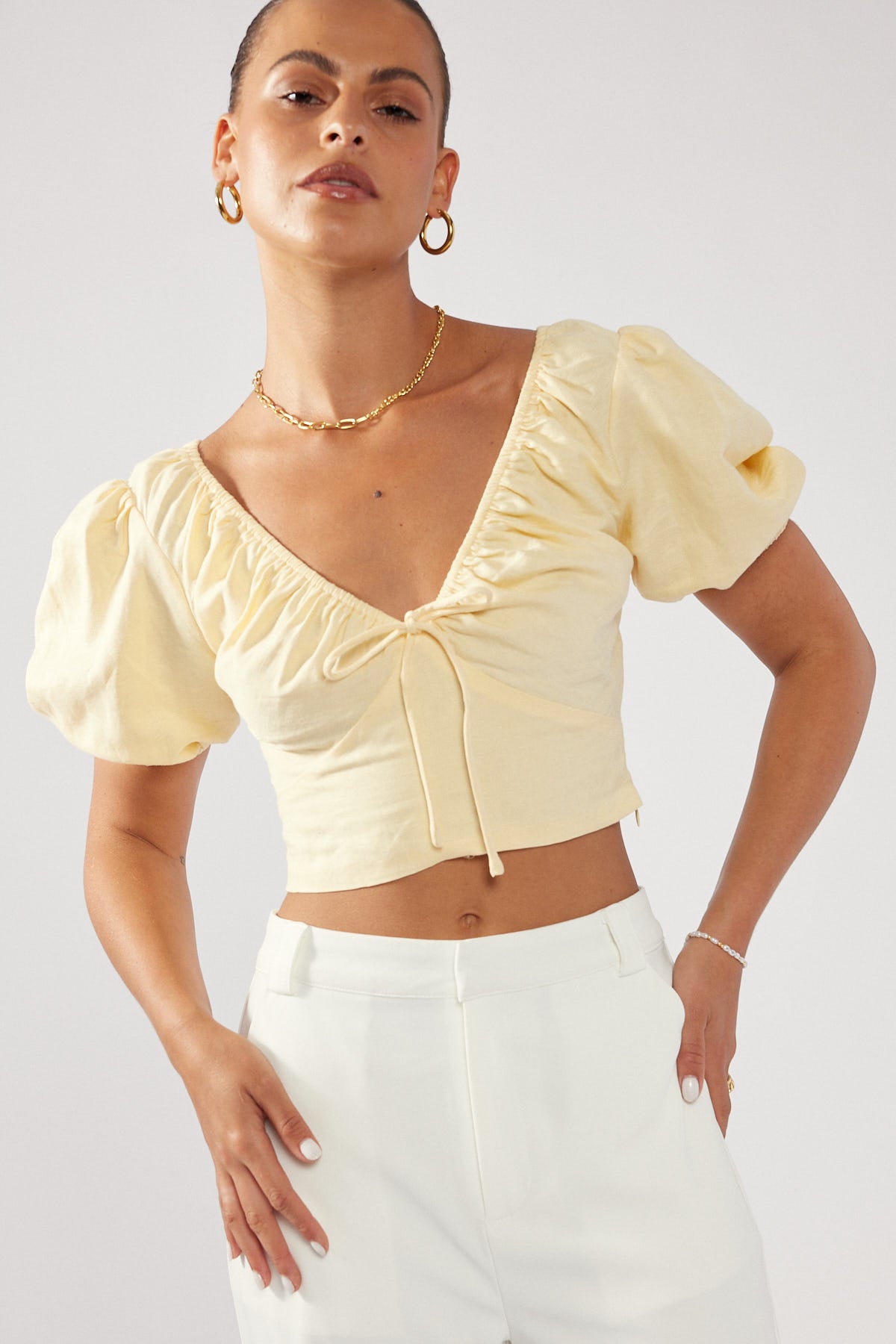 Perfect Stranger Blossom Crop Yellow
