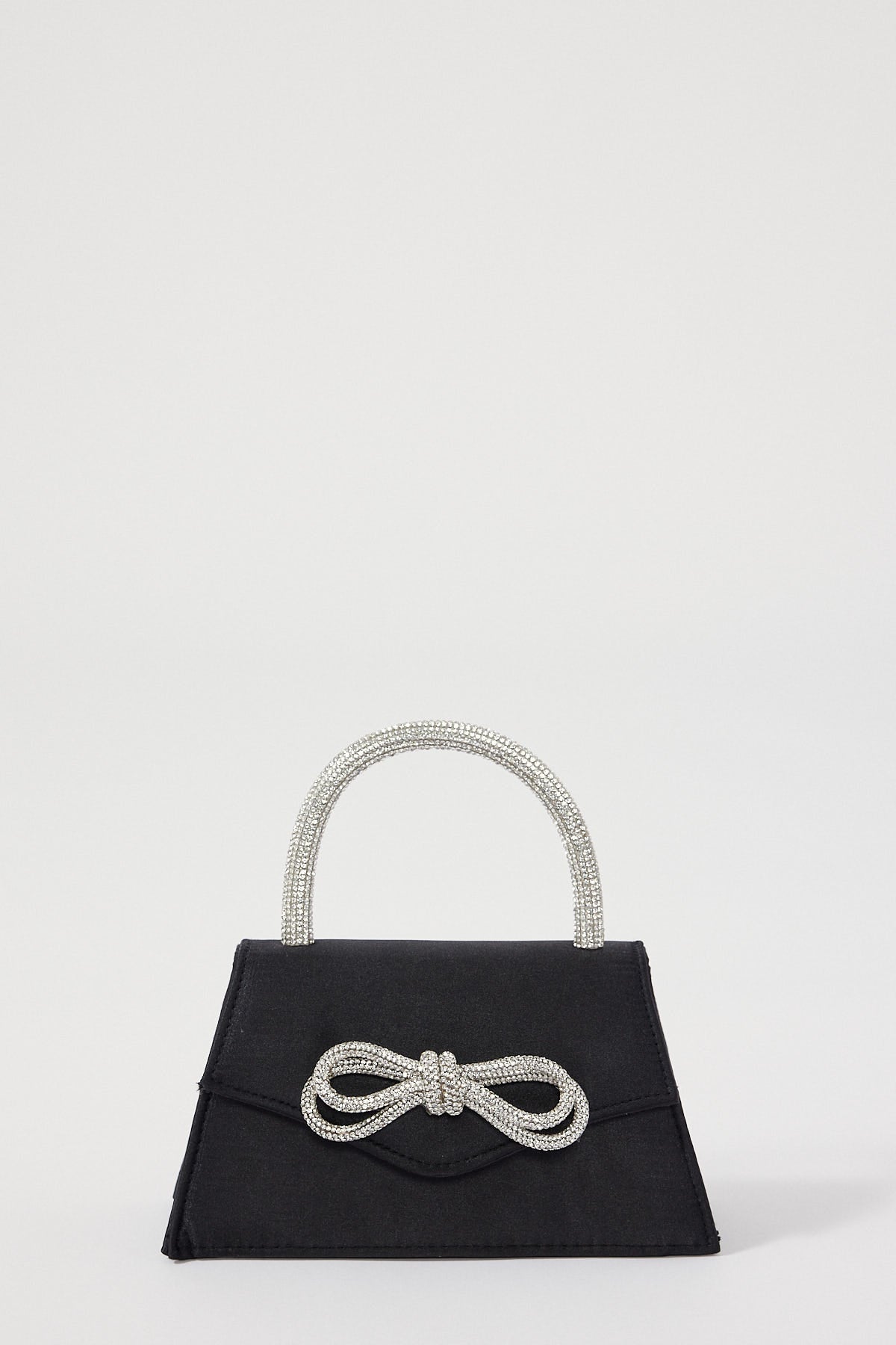 Token Ribbon Sparkle Handbag Black