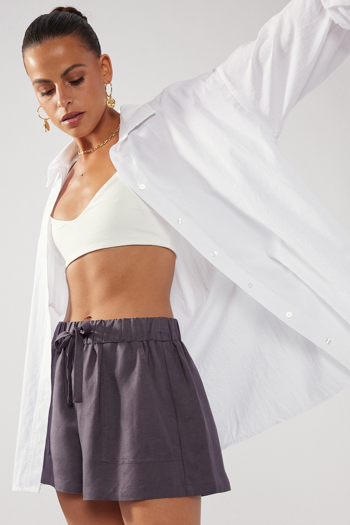Perfect Stranger Melia Short Charcoal