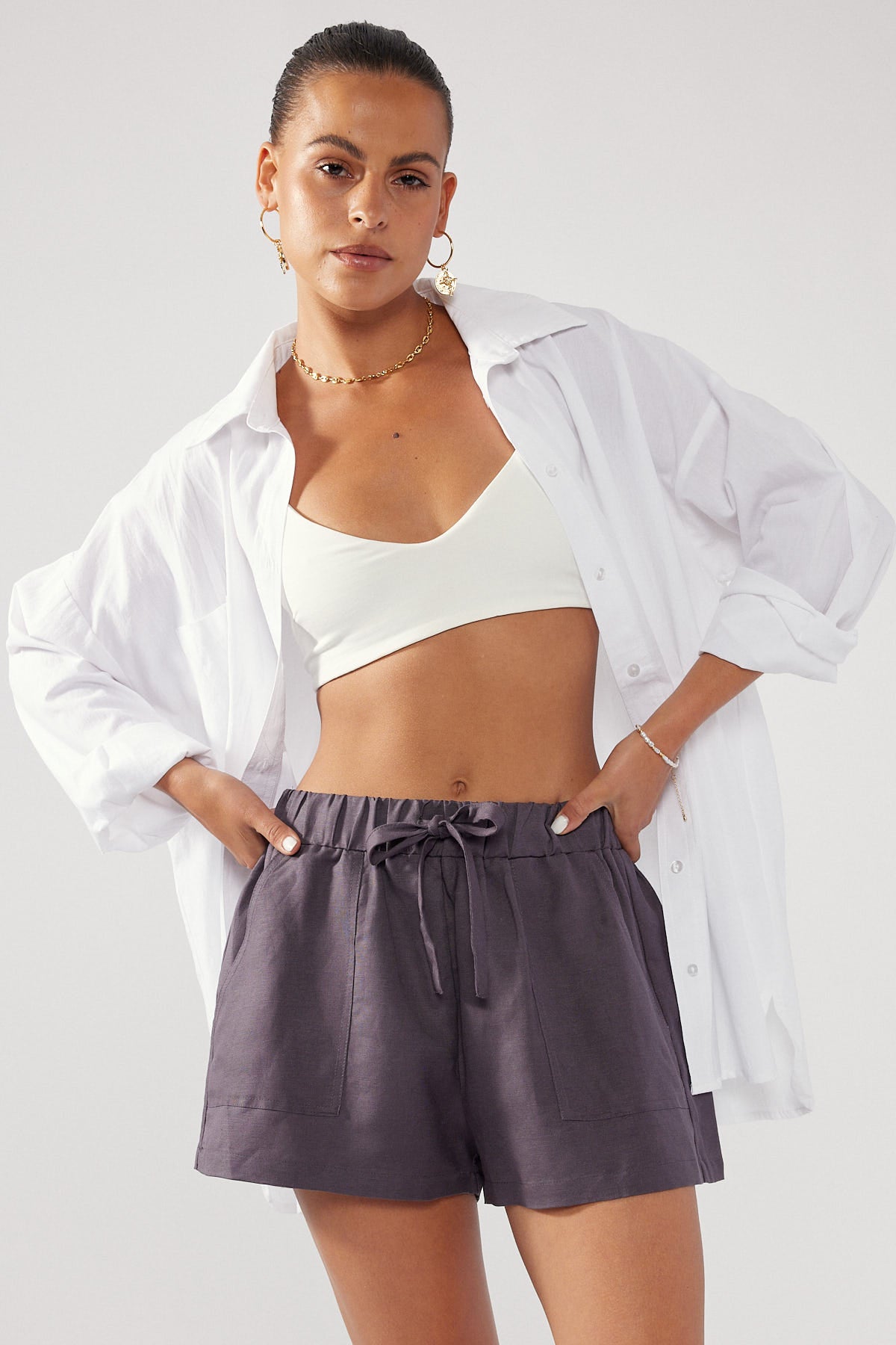 Perfect Stranger Melia Short Charcoal