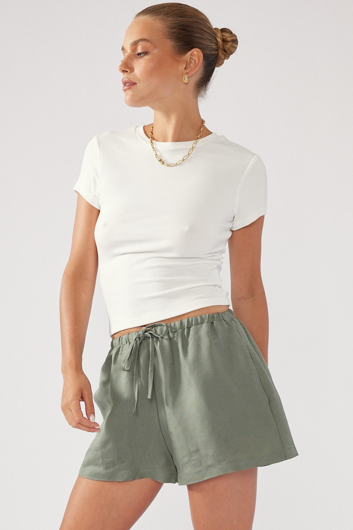 Perfect Stranger Summer Time Beach Short Sage