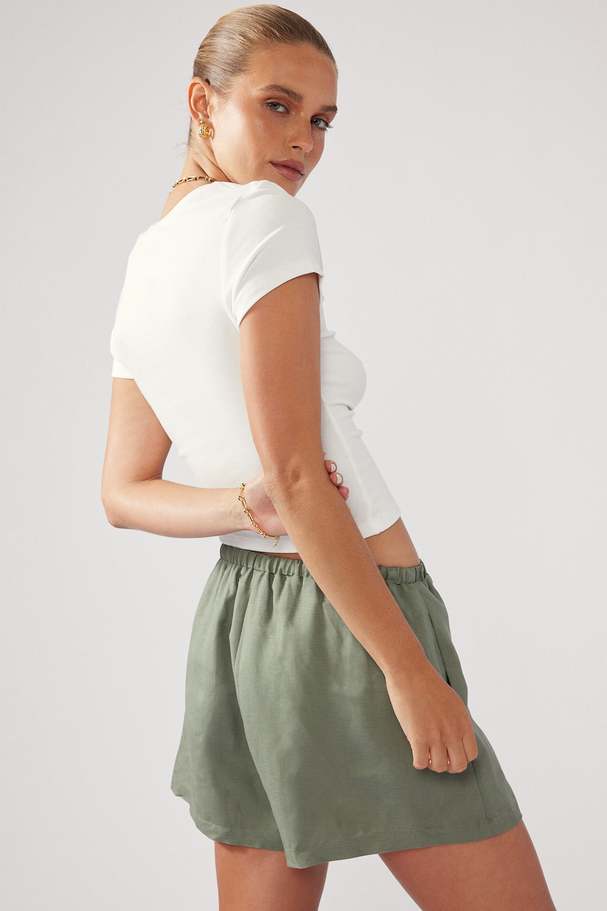 Perfect Stranger Summer Time Beach Short Sage