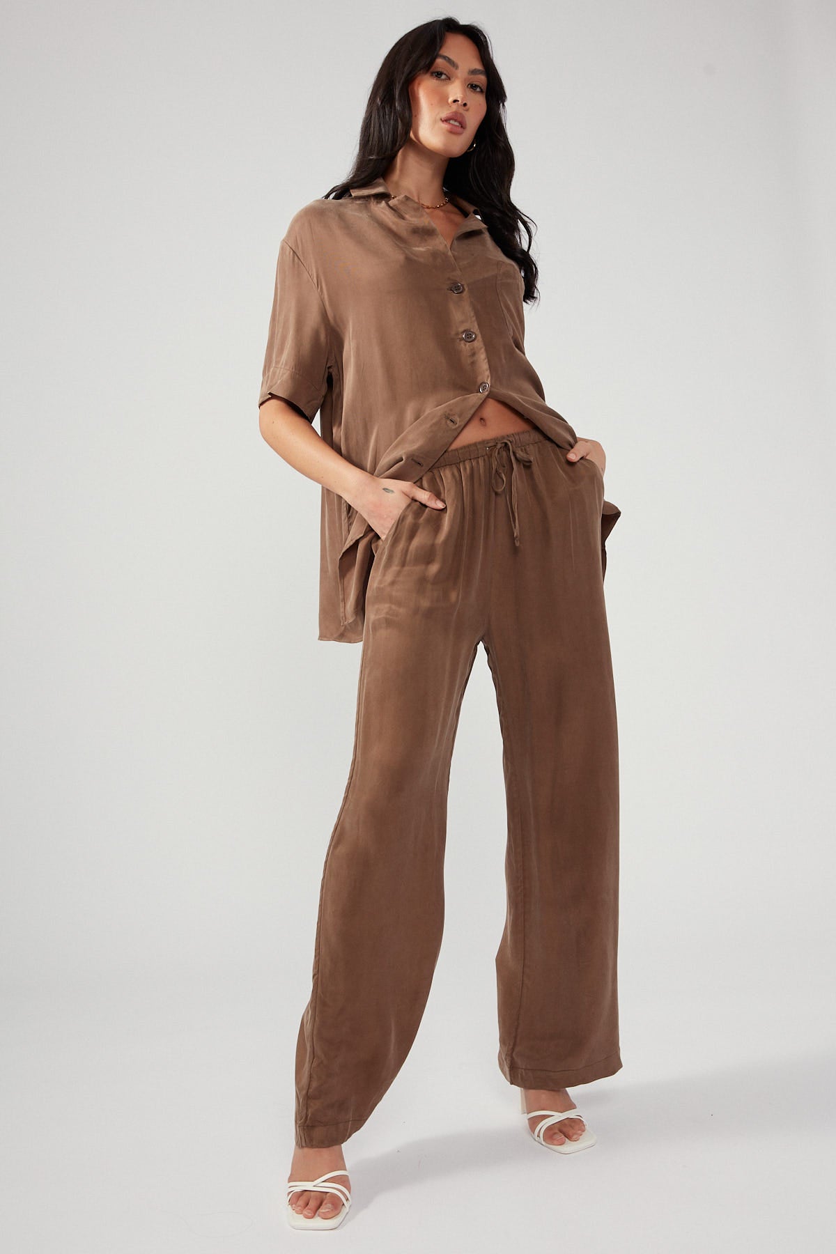 Perfect Stranger Ace Cupro Pant Brown