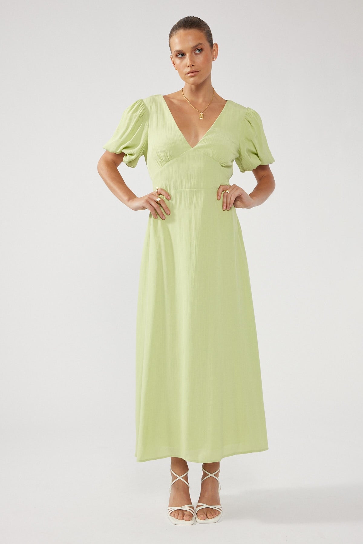 Perfect Stranger Bettina Midi Dress Green